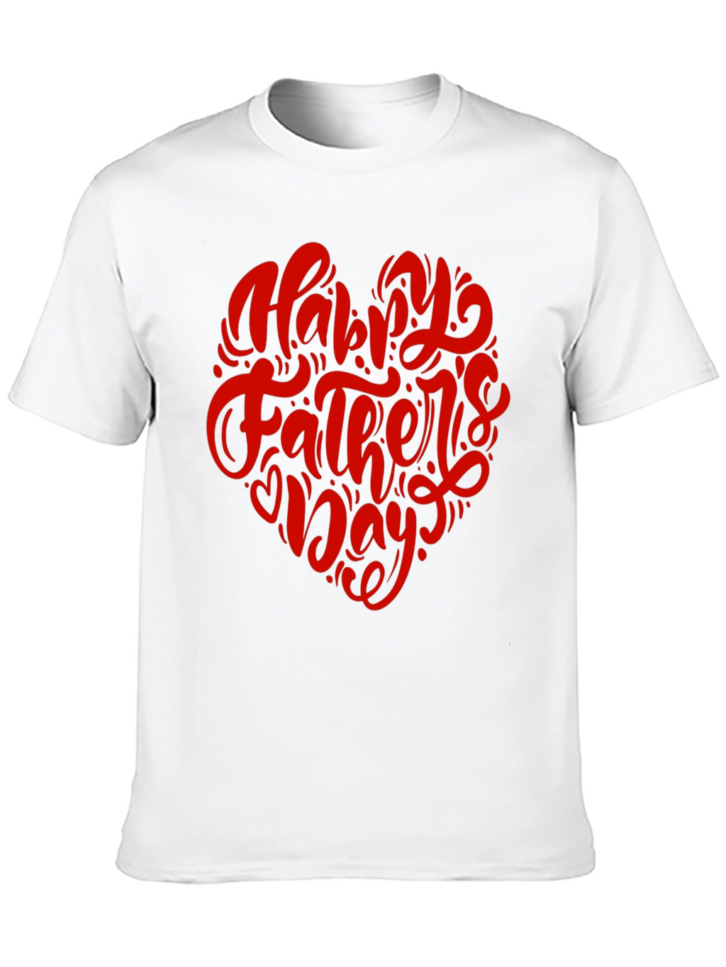 Happy Fathers Day T-Shirt - Heart Design