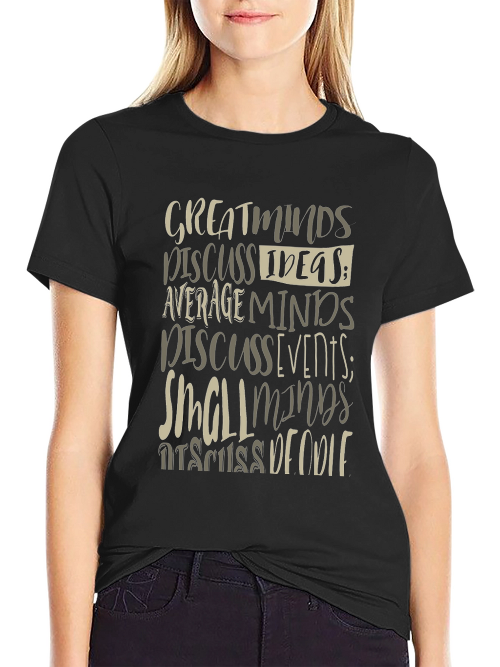 Great Minds Discuss Ideas Graphic Tee