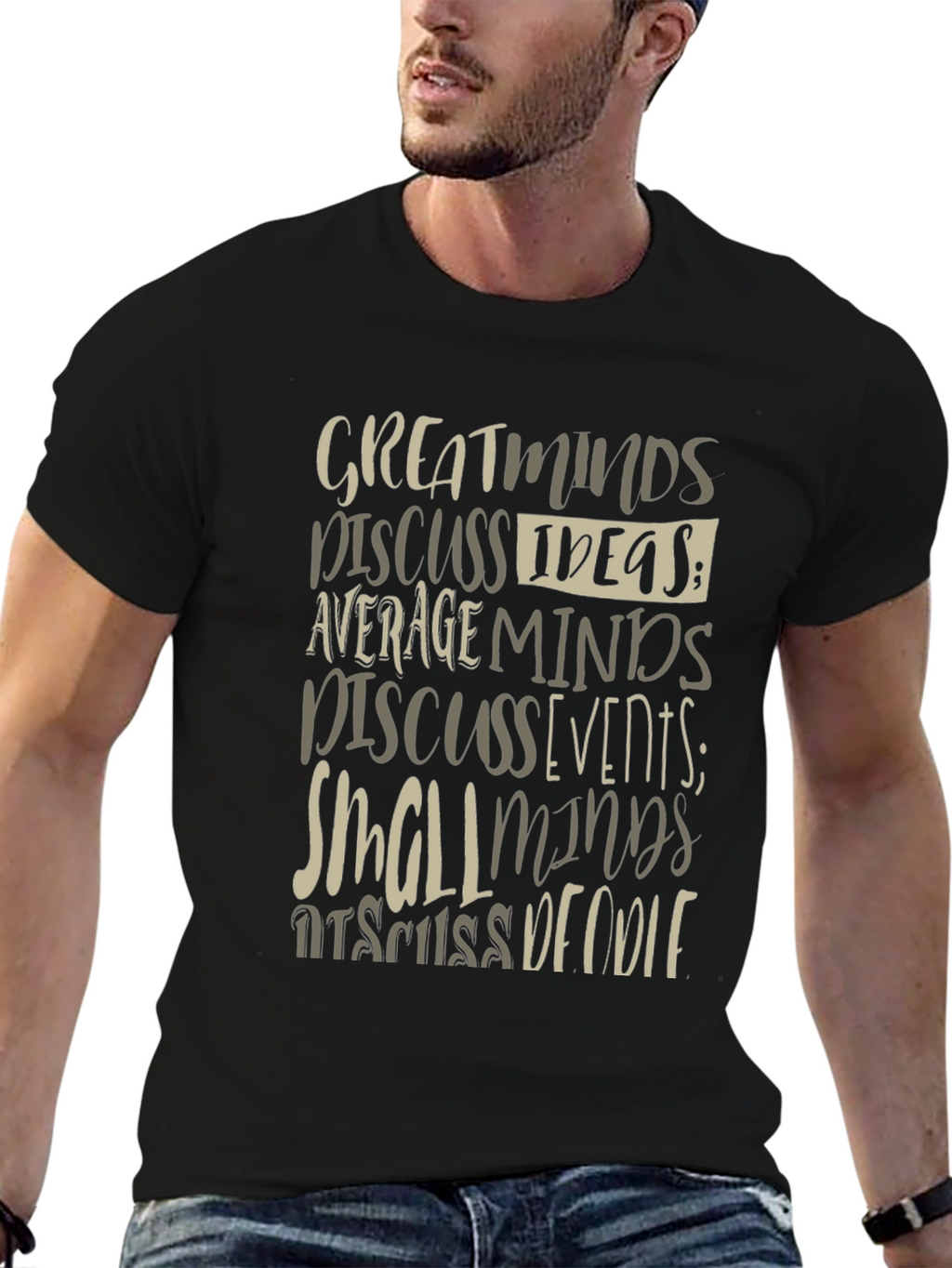 Great Minds Discuss Ideas Graphic Tee