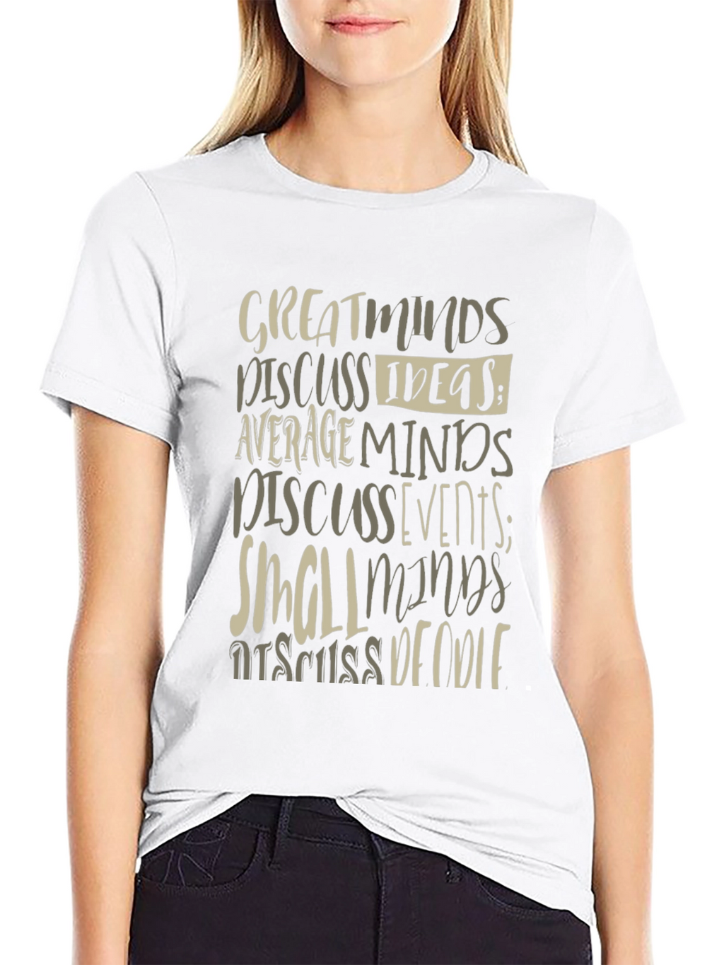Great Minds Discuss Ideas Graphic Tee
