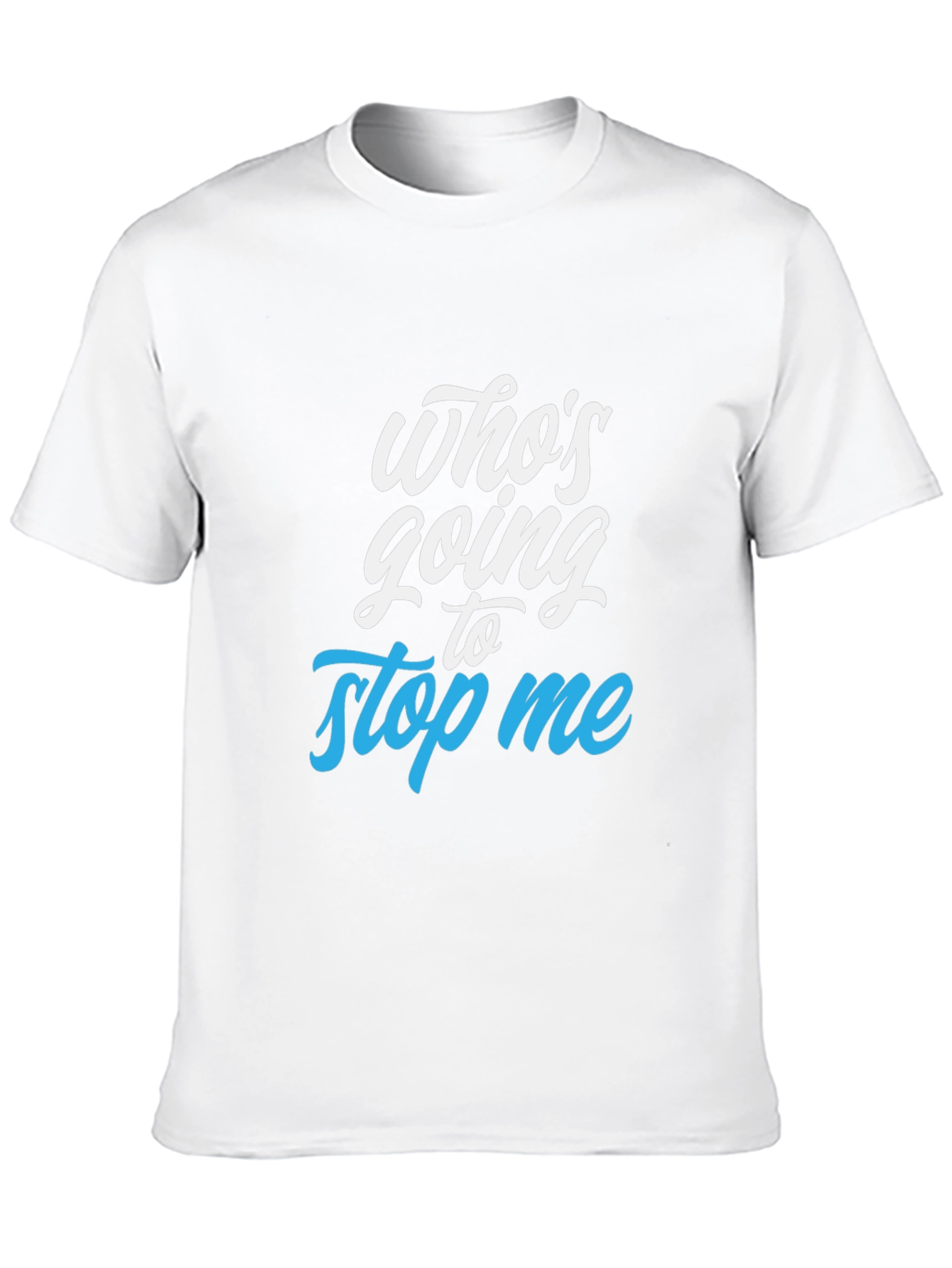 Whos Going to Stop Me Black Graphic Tee