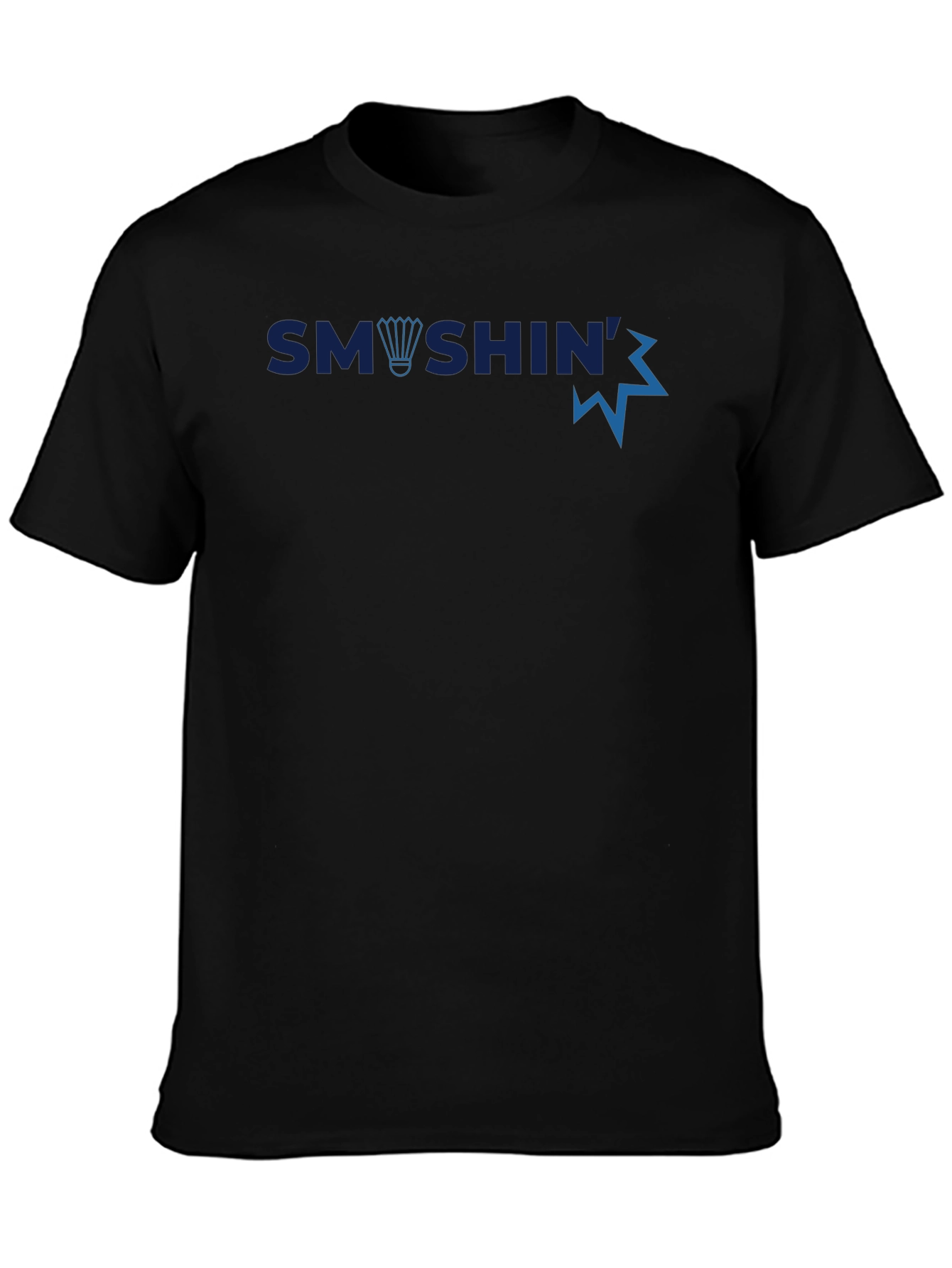 Smashin Badminton Graphic Tee - Black