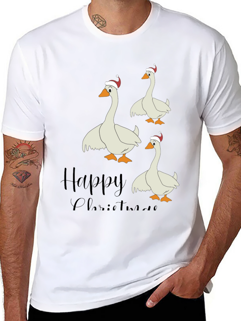 Happy Christmas Goose T-Shirt