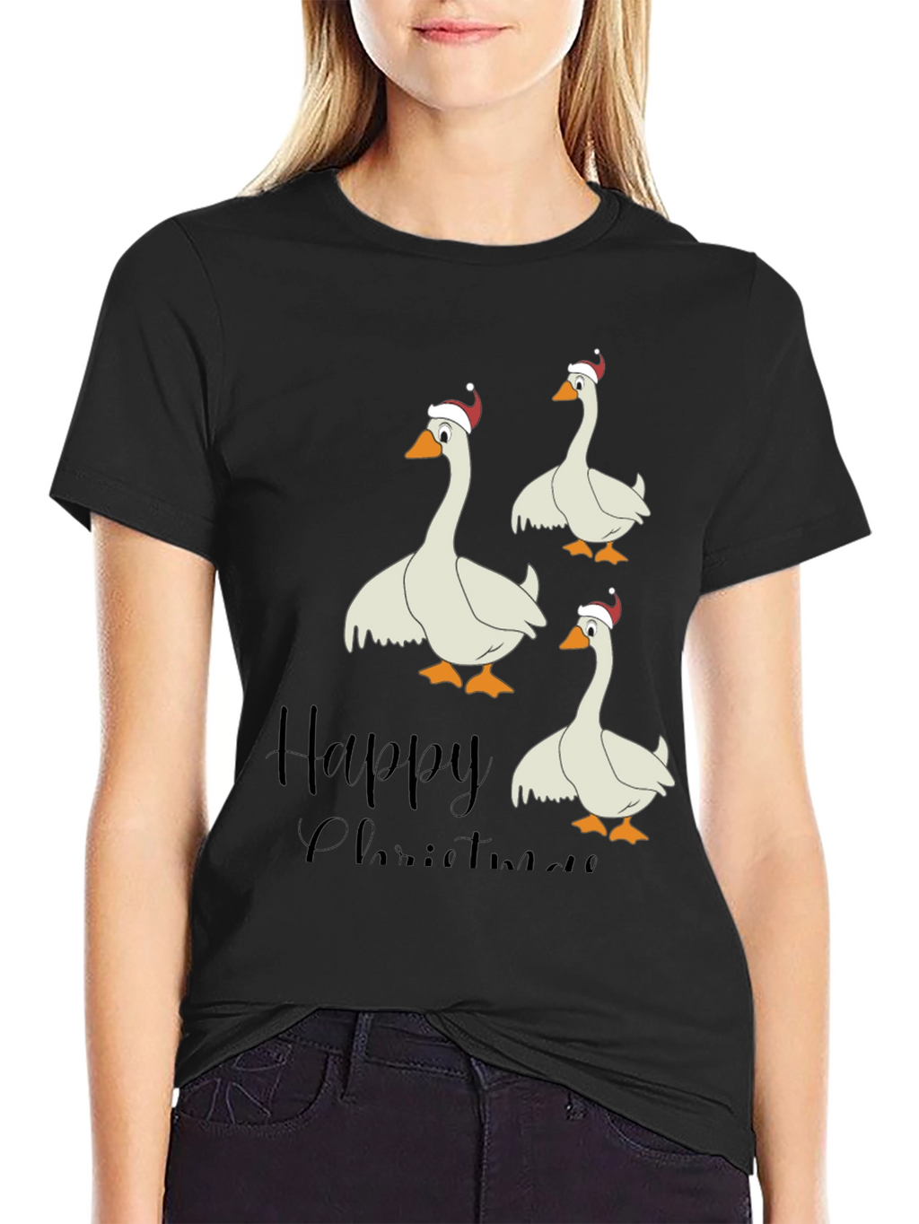 Happy Christmas Goose T-Shirt