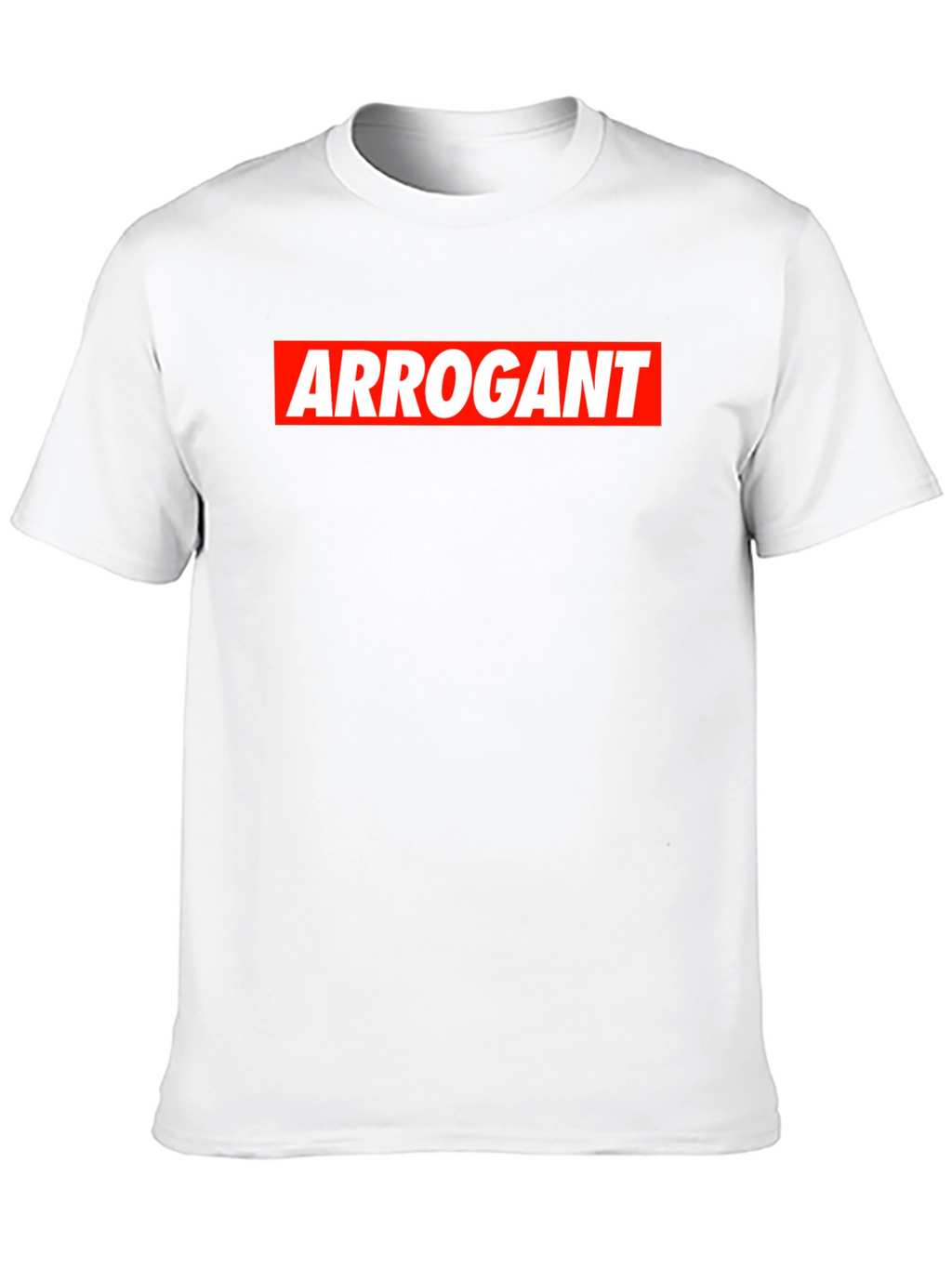 Arrogant Bold Graphic Tee - Mens Black Cotton T-Shirt