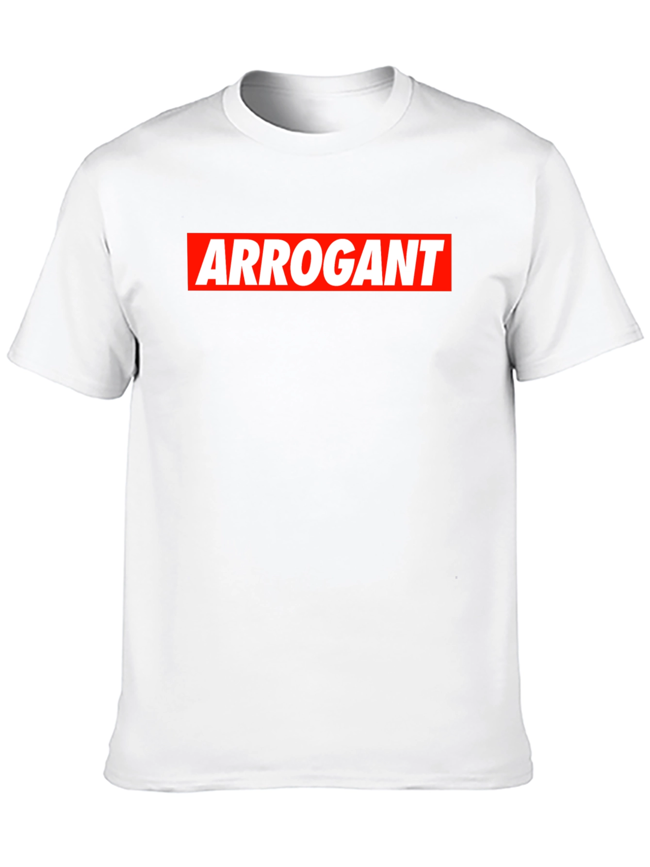 Arrogant Bold Graphic Tee - Mens Black Cotton T-Shirt