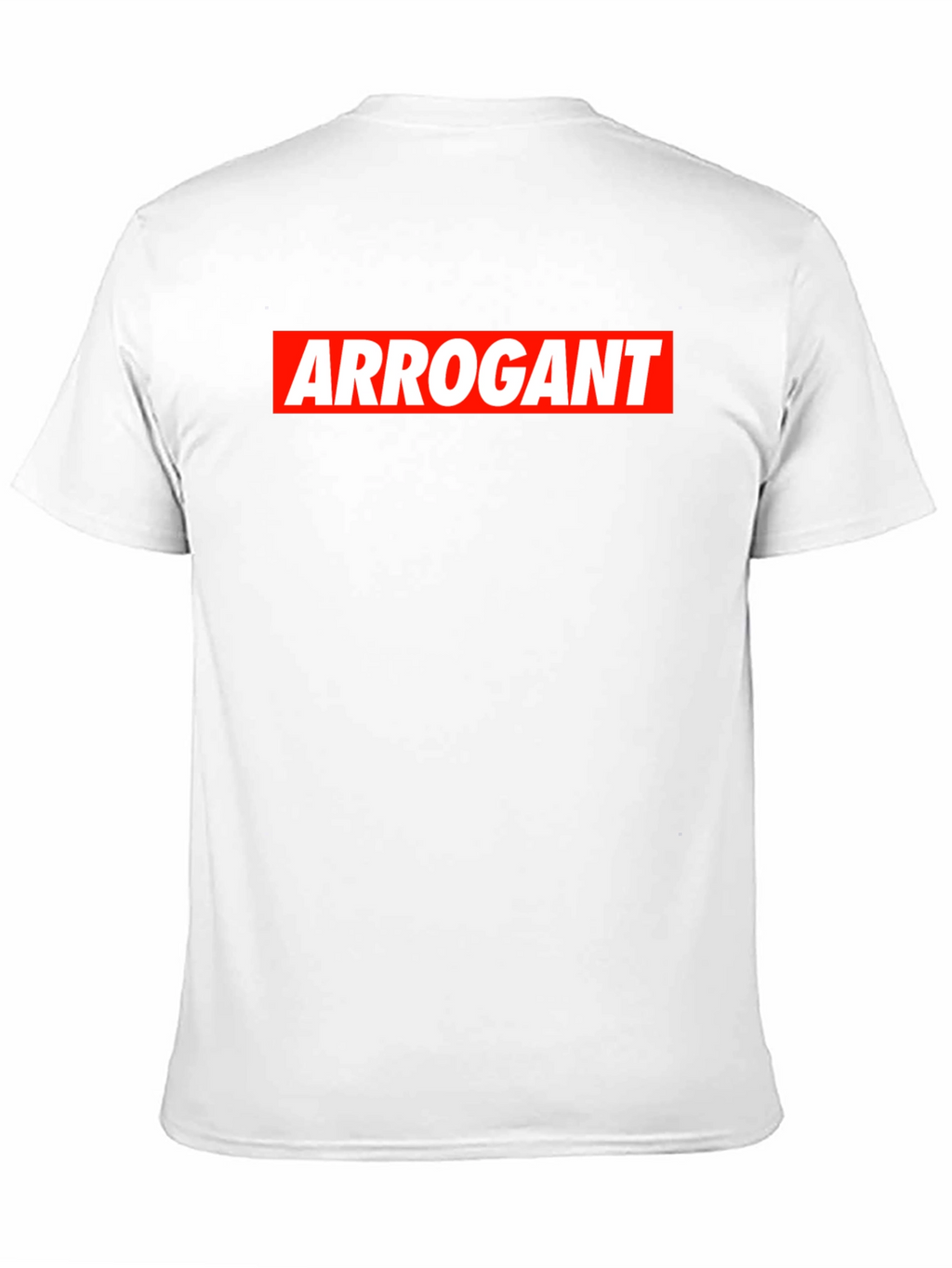 Arrogant Bold Graphic Tee - Mens Black Cotton T-Shirt
