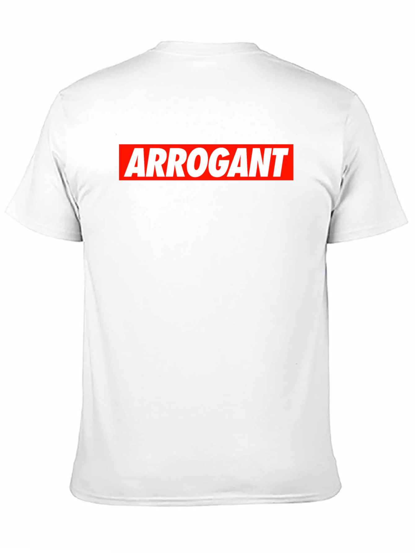 Arrogant Bold Graphic Tee - Mens Black Cotton T-Shirt