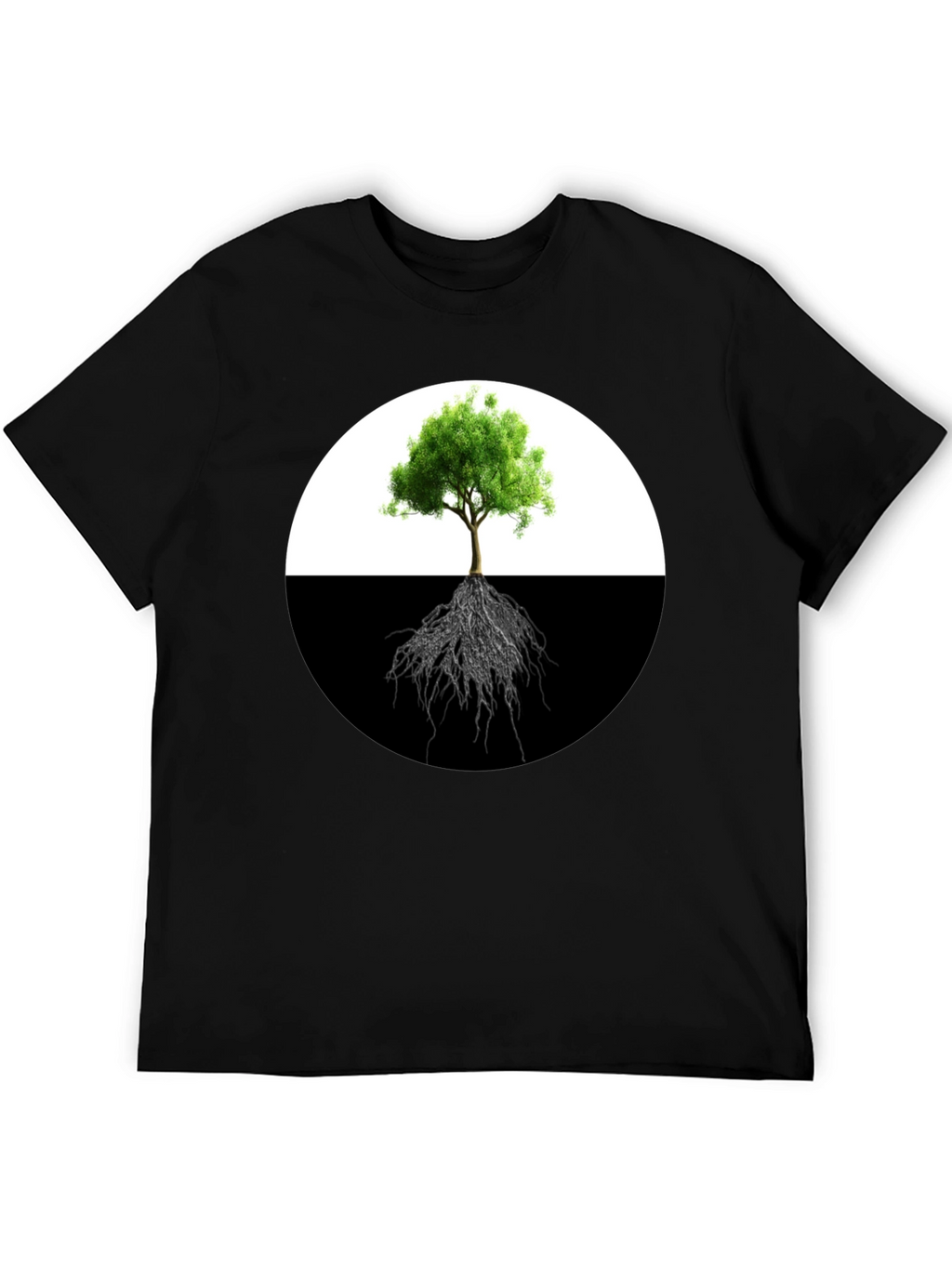 Yin Yang Tree T-Shirt - Balance & Nature