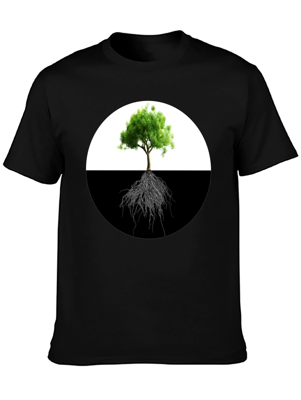 Yin Yang Tree T-Shirt - Balance & Nature