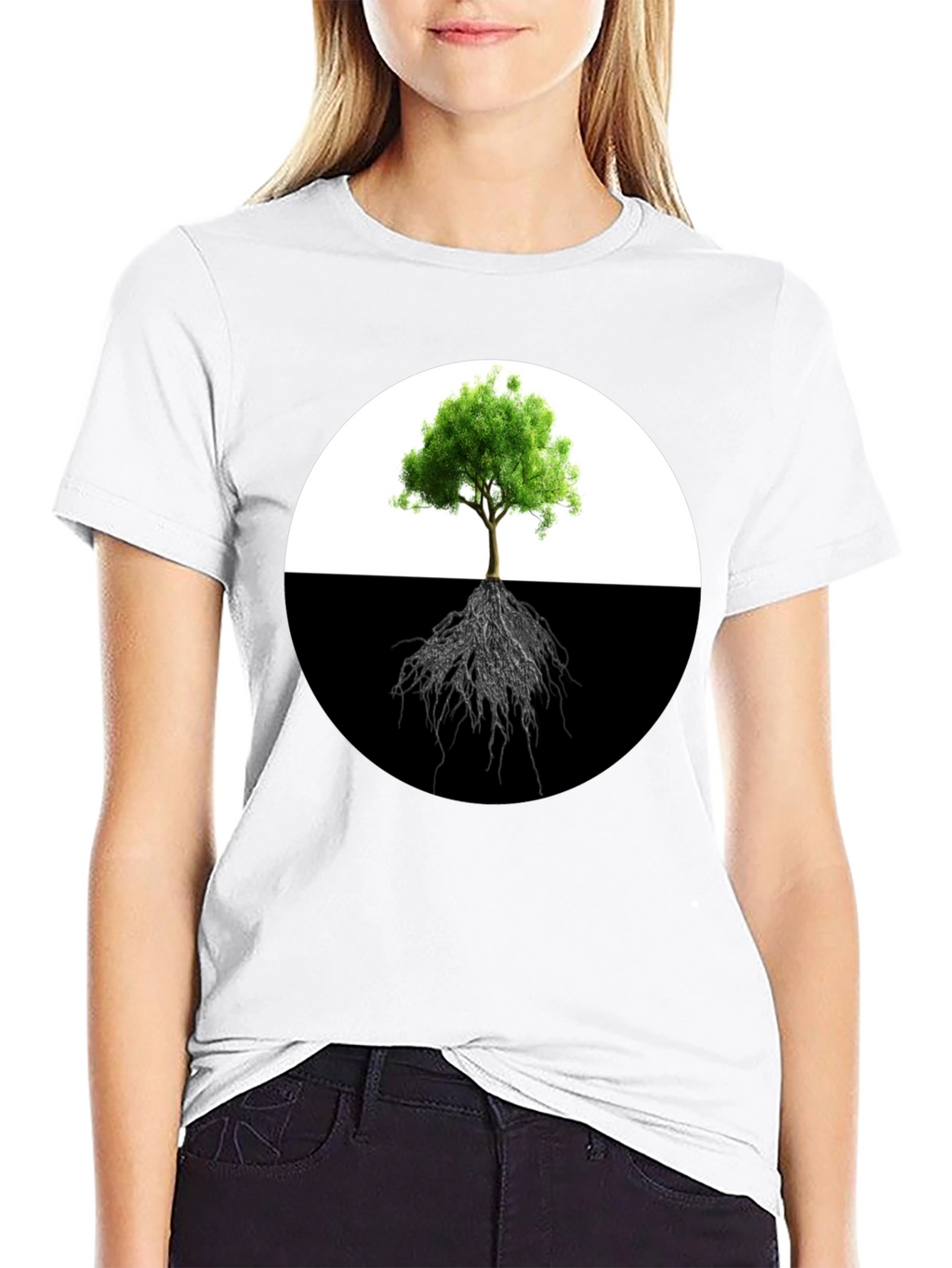 Yin Yang Tree T-Shirt - Balance & Nature