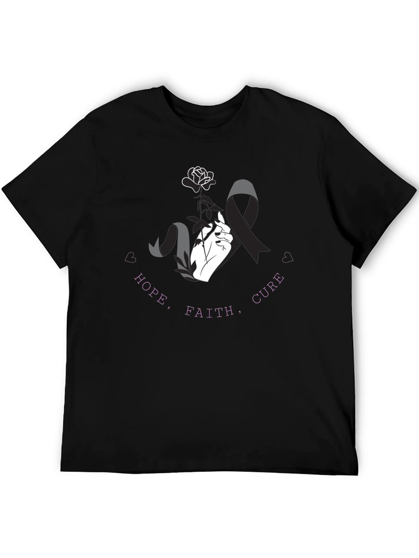 Hope Faith Cure T-Shirt - Awareness Tee