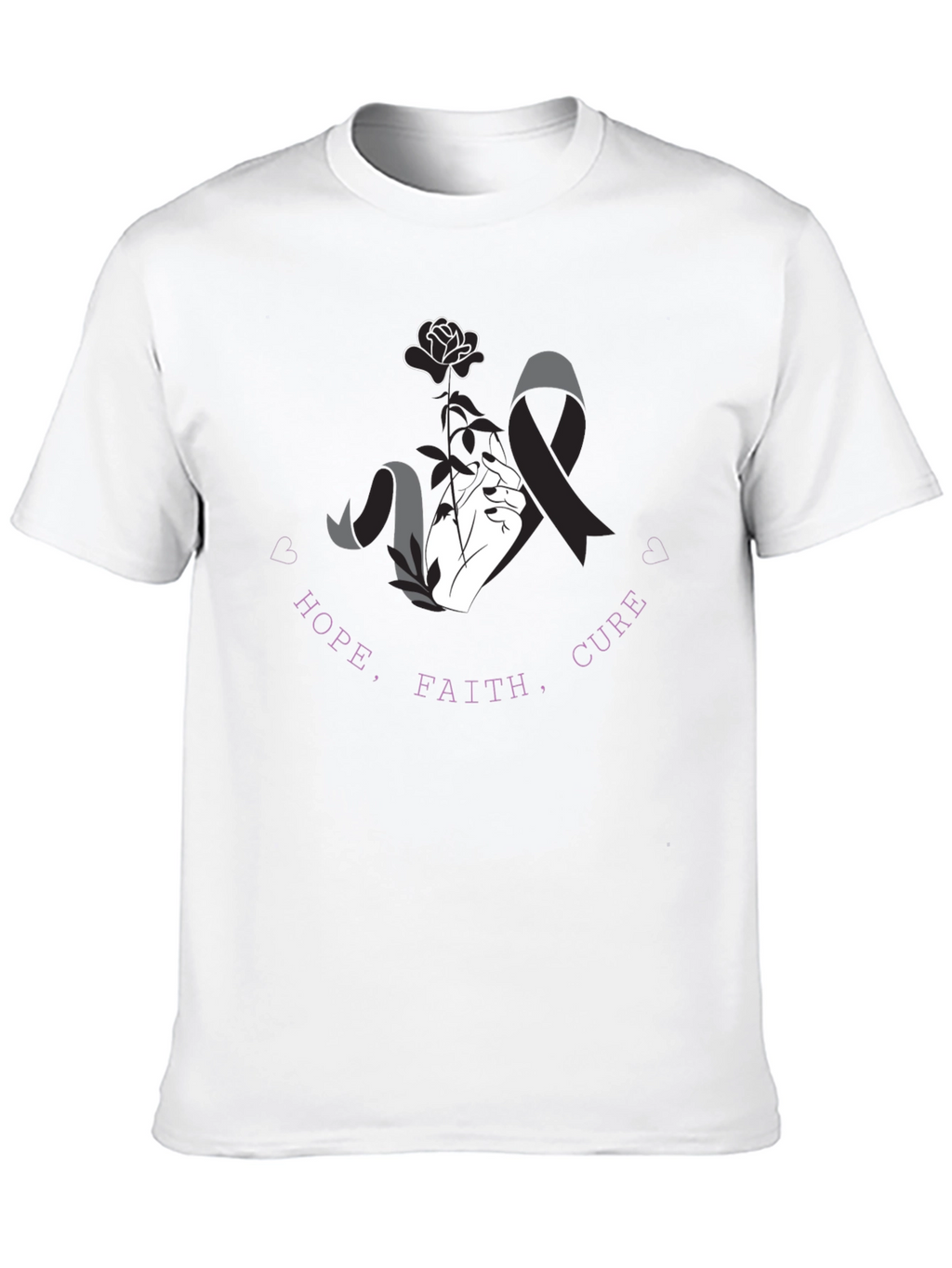 Hope Faith Cure T-Shirt - Awareness Tee