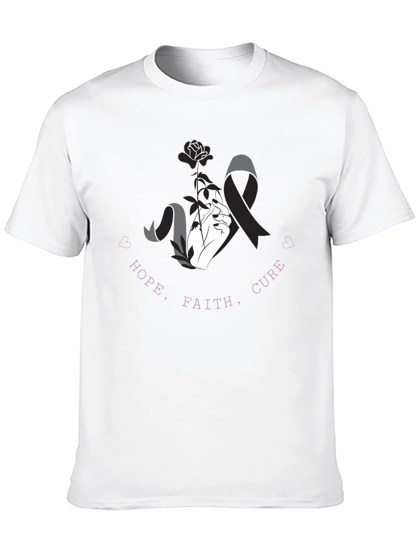 Hope Faith Cure T-Shirt - Awareness Tee