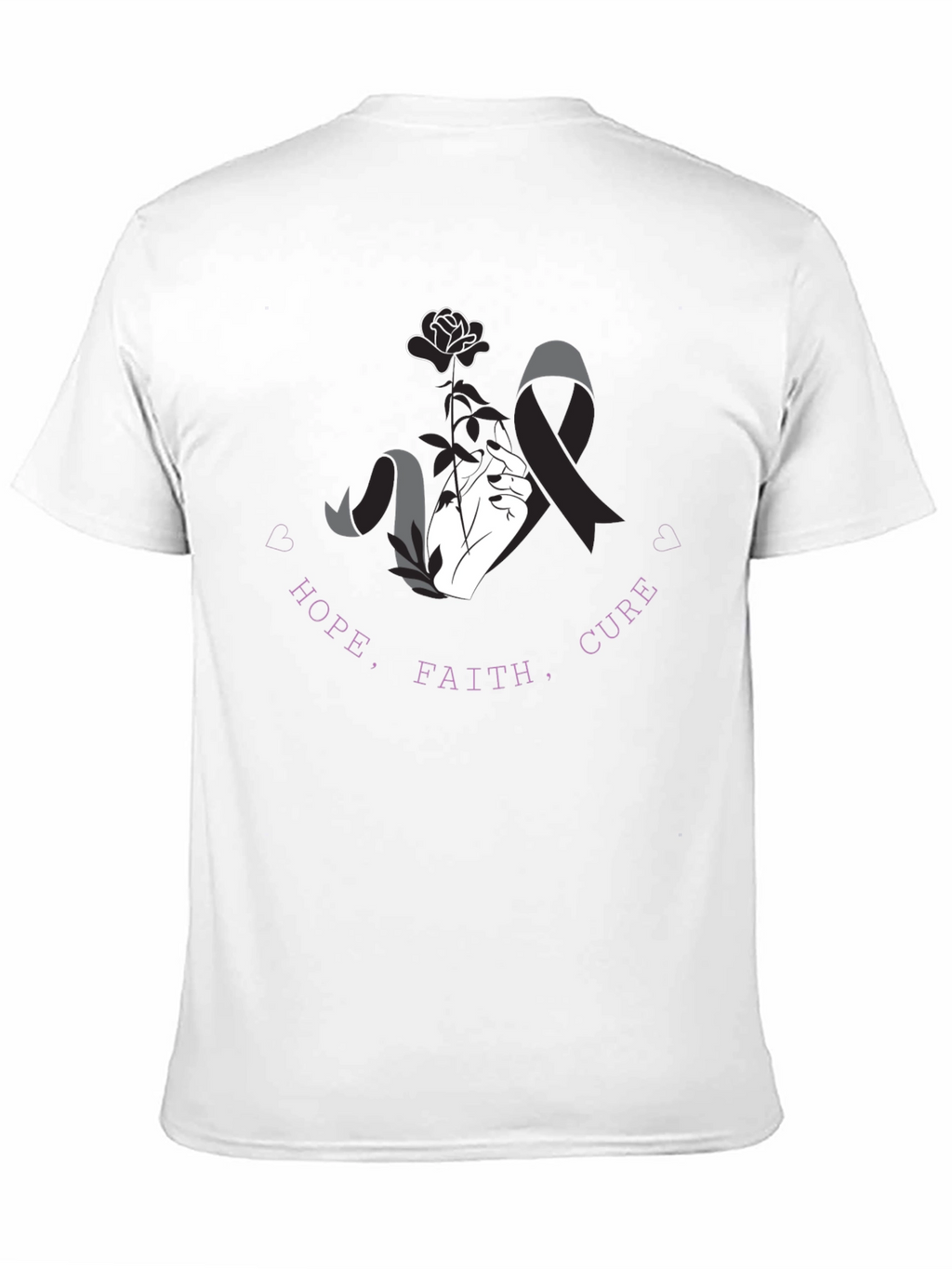 Hope Faith Cure T-Shirt - Awareness Tee