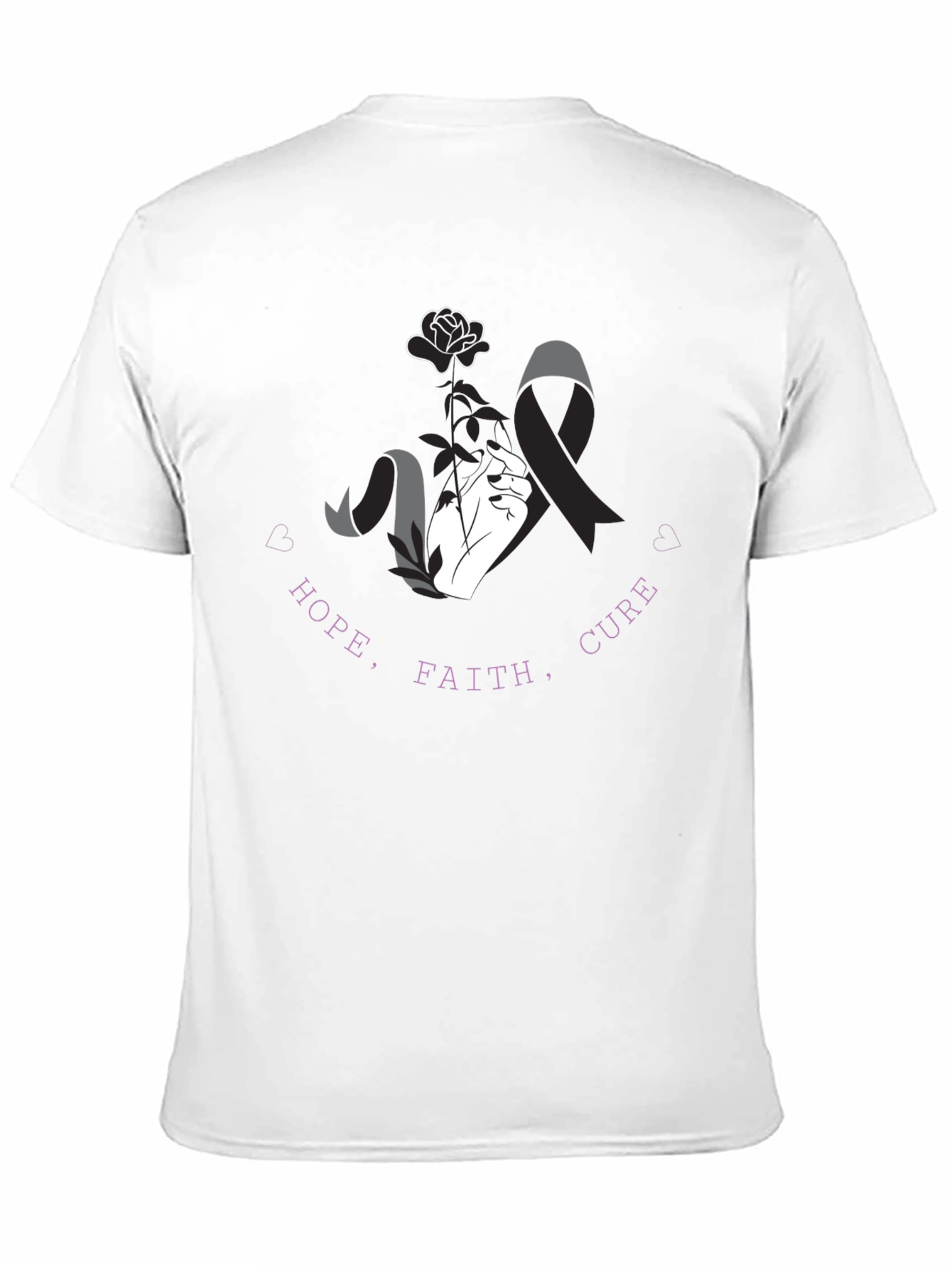 Hope Faith Cure T-Shirt - Awareness Tee