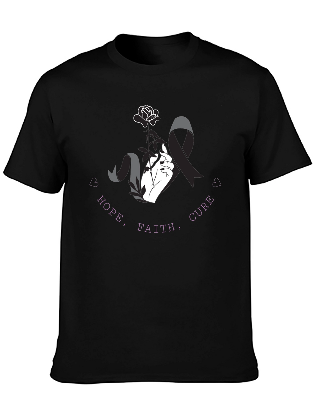 Hope Faith Cure T-Shirt - Awareness Tee