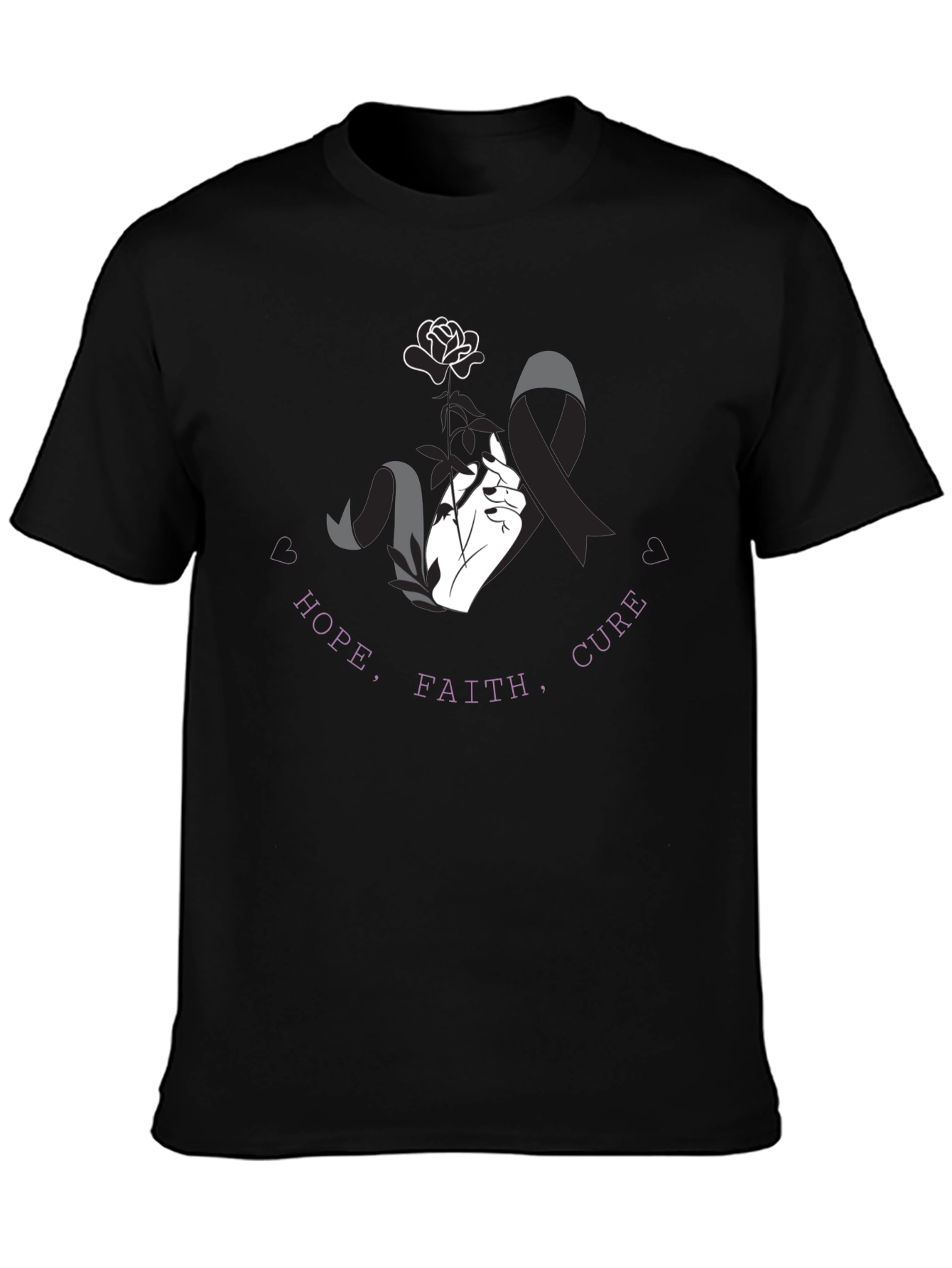 Hope Faith Cure T-Shirt - Awareness Tee