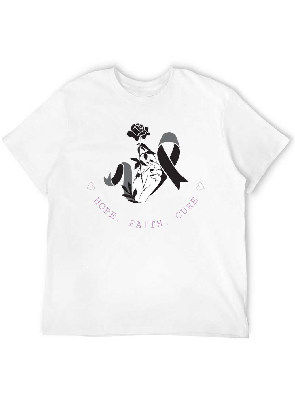 Hope Faith Cure T-Shirt - Awareness Tee