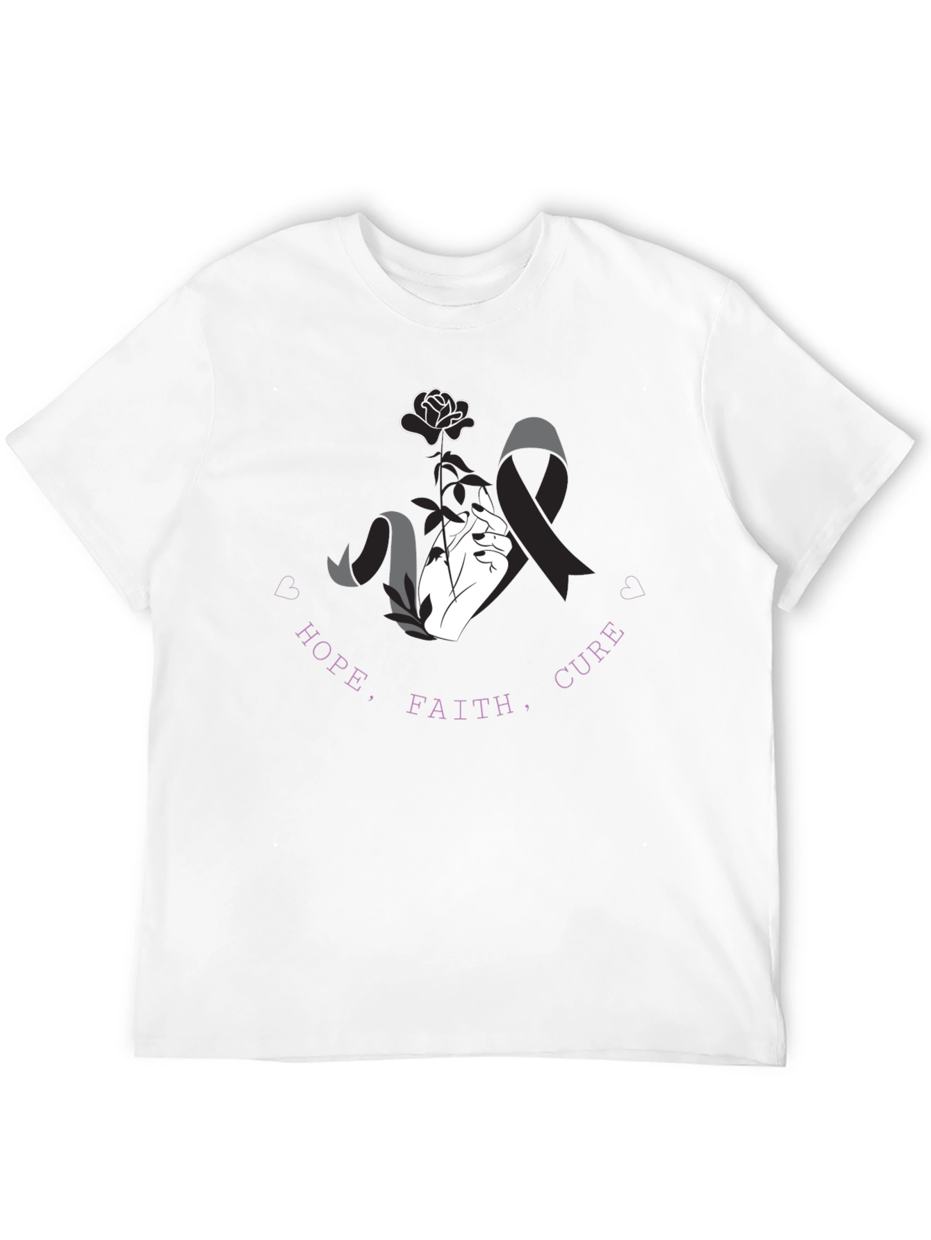Hope Faith Cure T-Shirt - Awareness Tee