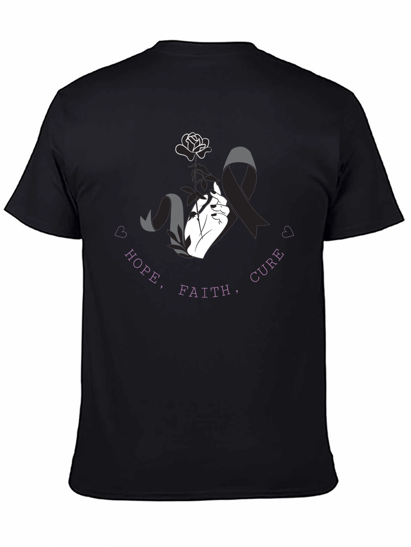 Hope Faith Cure T-Shirt - Awareness Tee