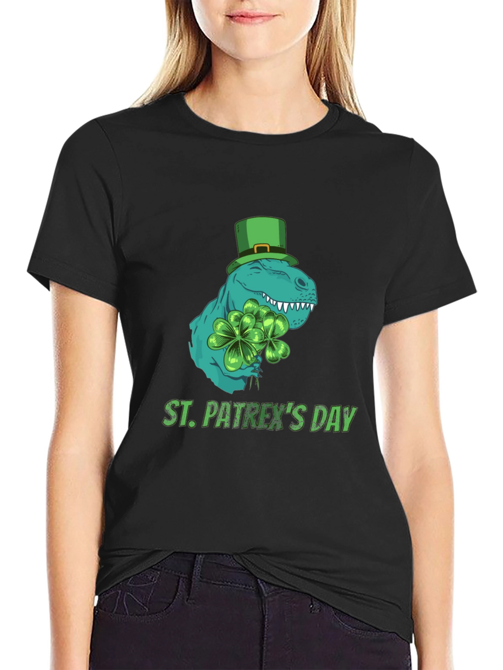 St. Patrexs Day T-Rex Tee