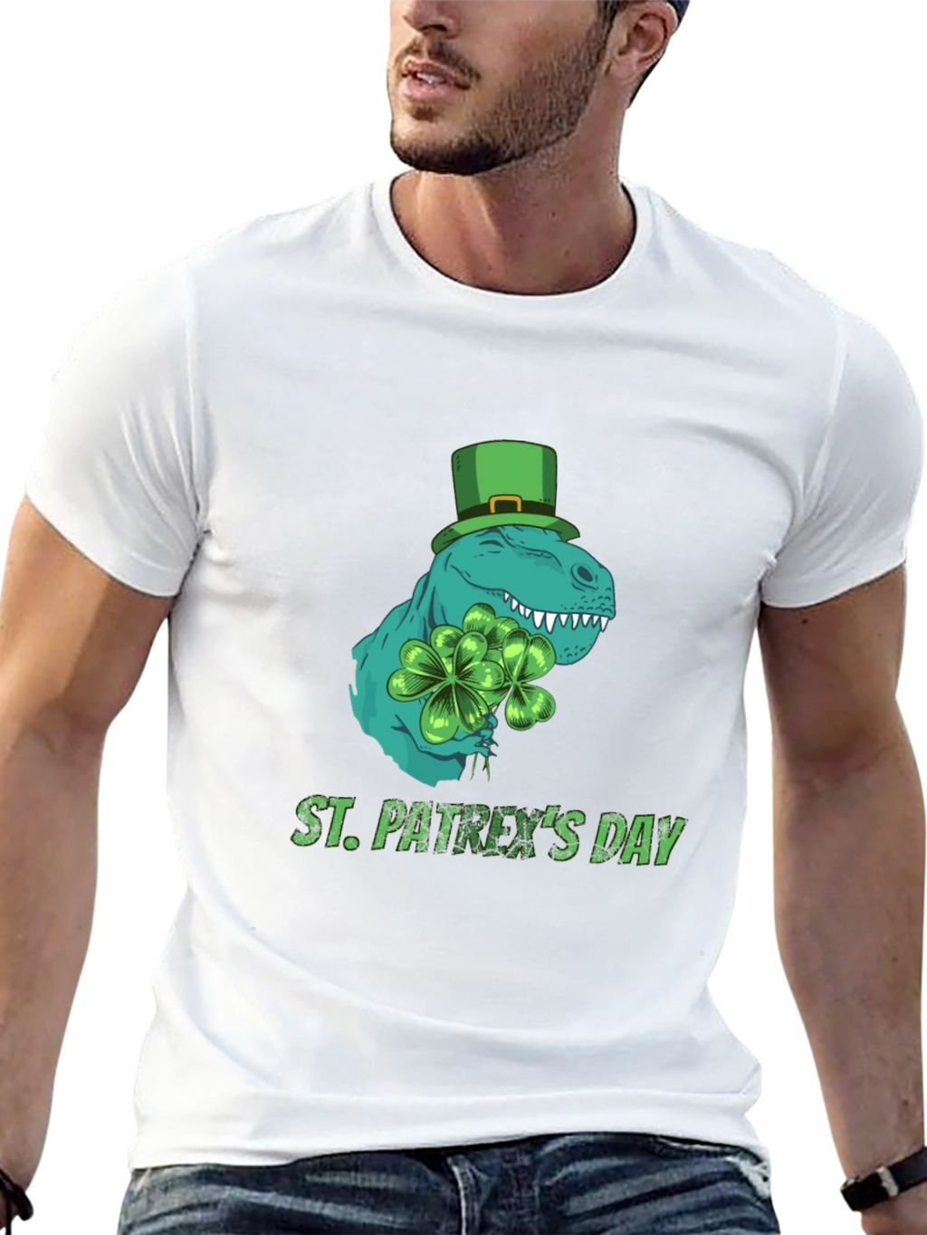 St. Patrexs Day T-Rex Tee