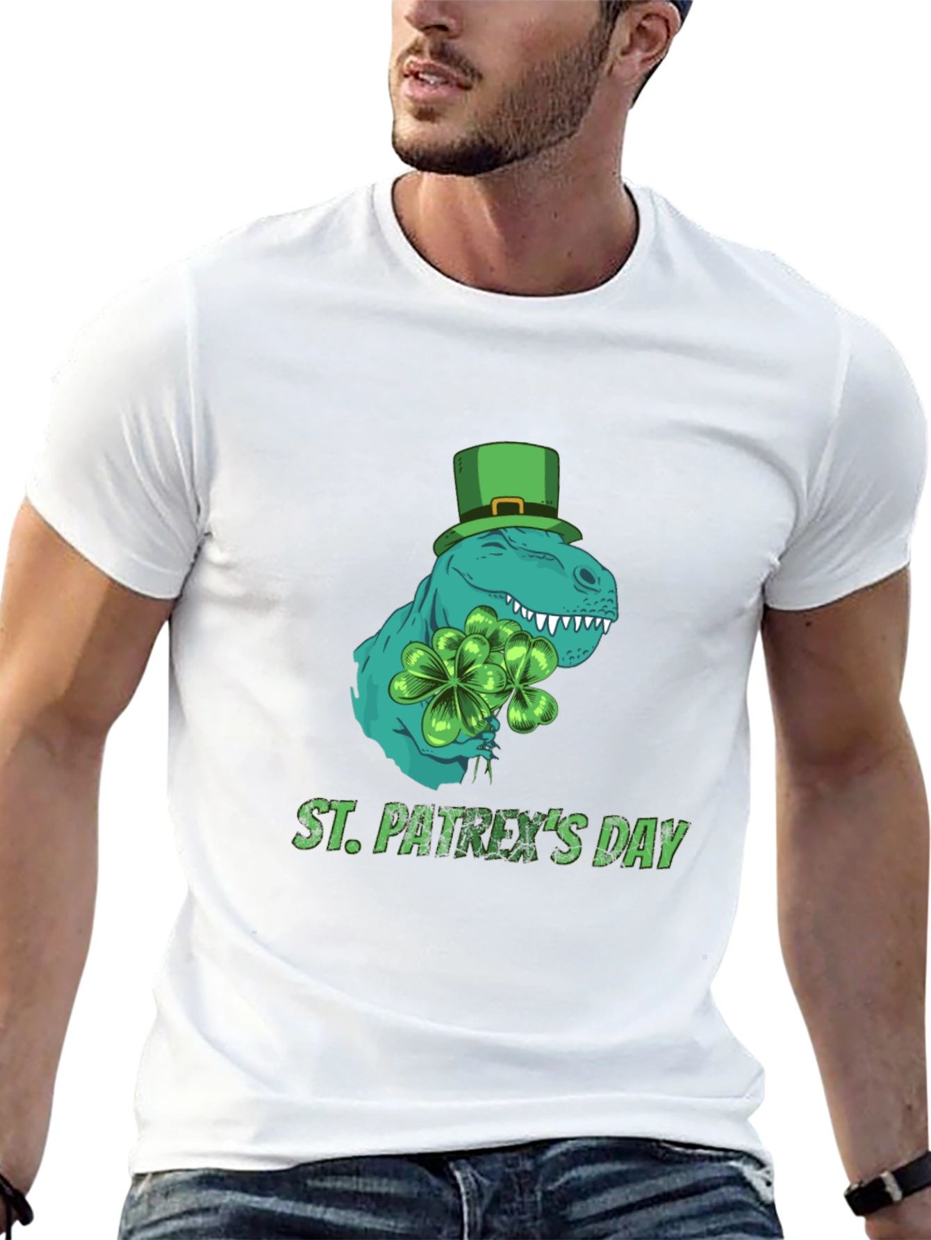 St. Patrexs Day T-Rex Tee
