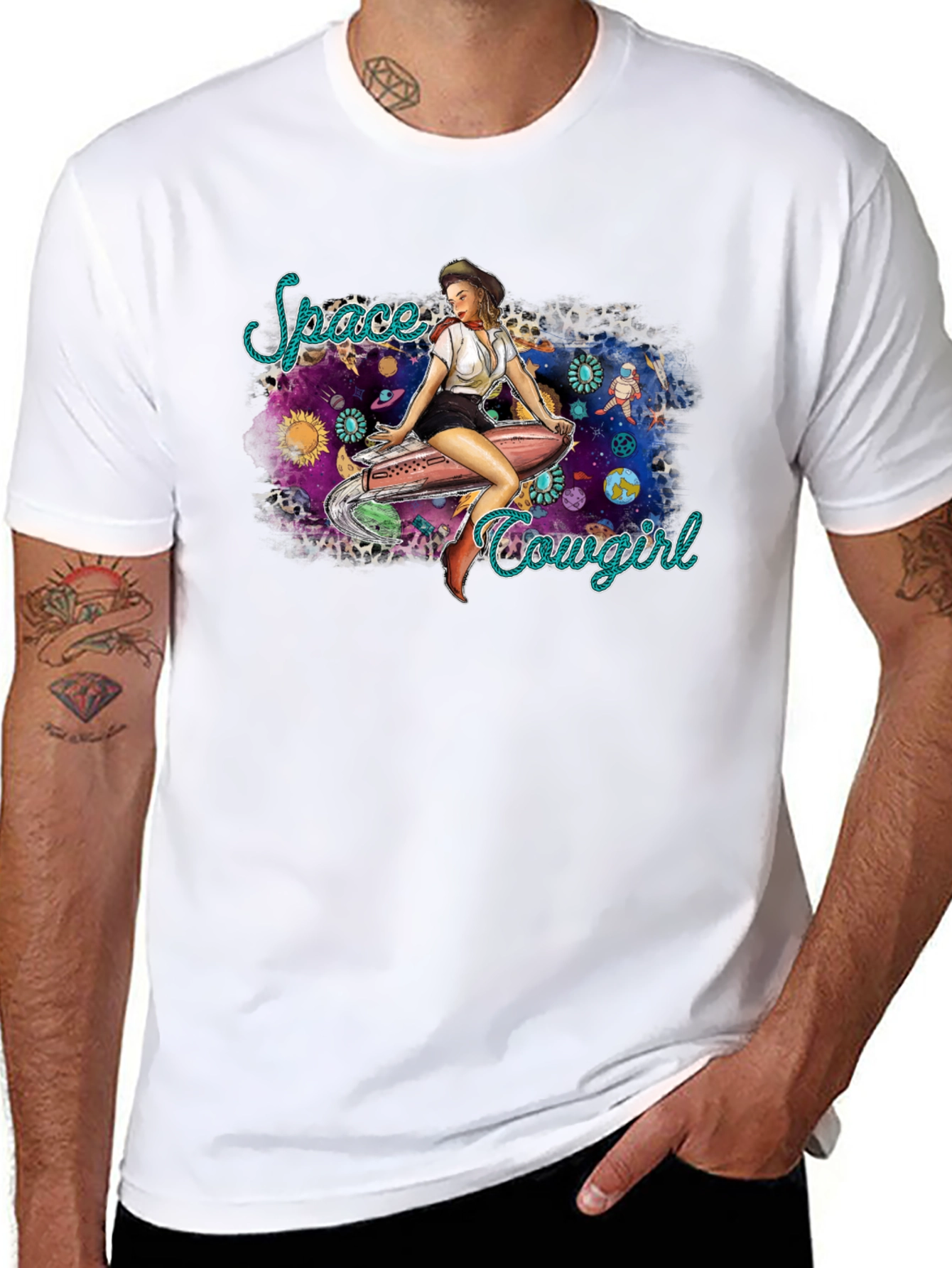 Space Cowgirl Graphic T-Shirt