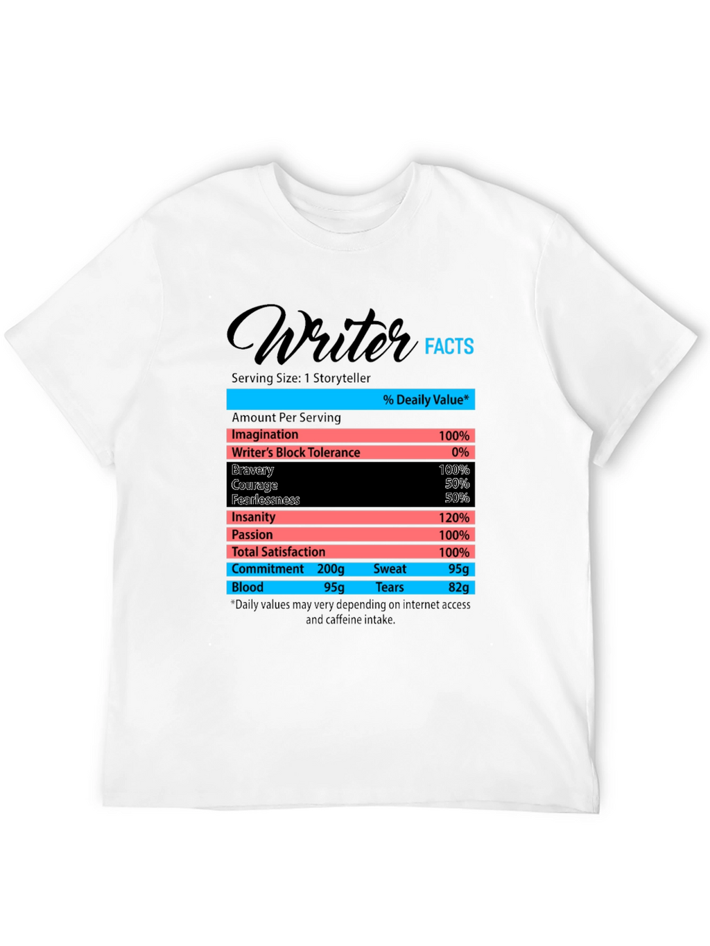 Writer Facts T-Shirt - Funny Storyteller Tee