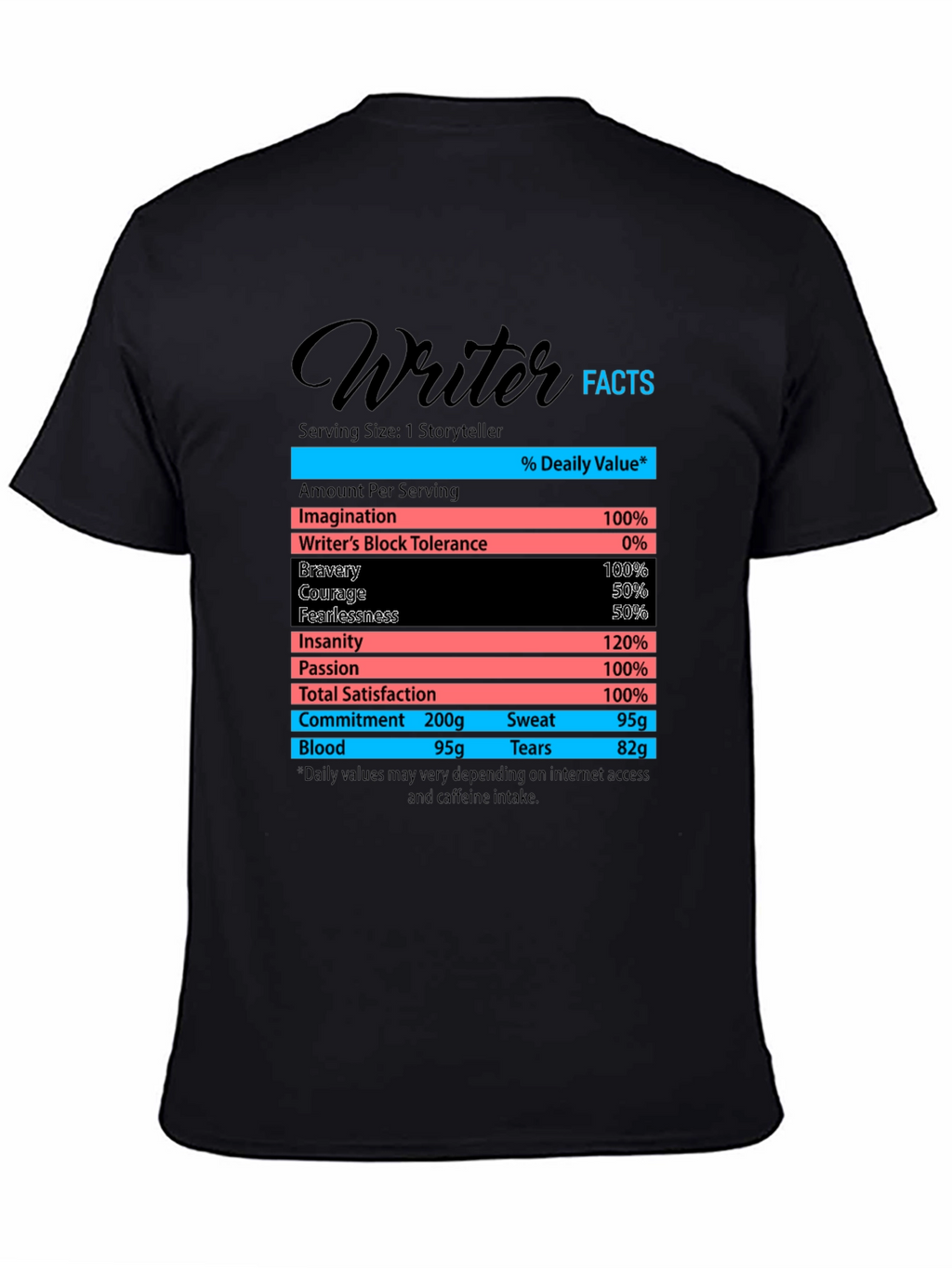 Writer Facts T-Shirt - Funny Storyteller Tee