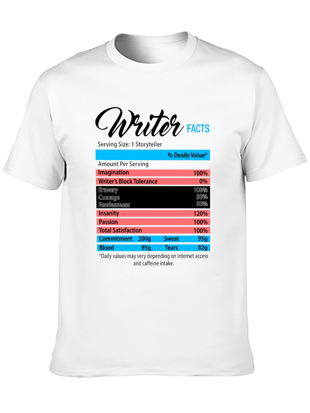 Writer Facts T-Shirt - Funny Storyteller Tee