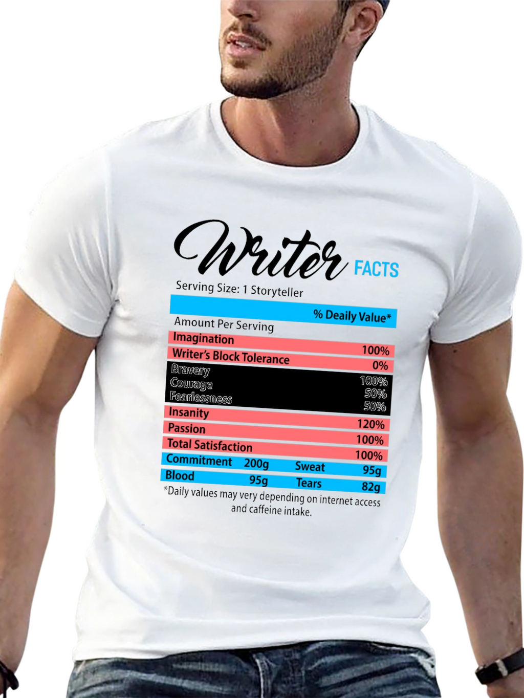 Writer Facts T-Shirt - Funny Storyteller Tee