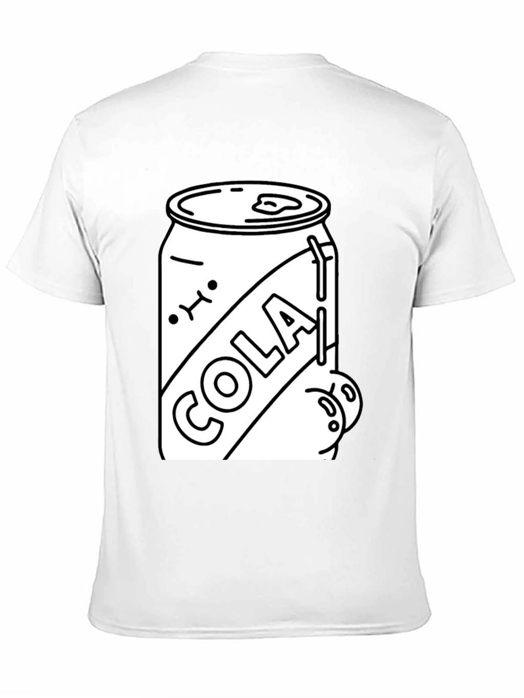 Cola Can Graphic Tee - Black Cotton Blend