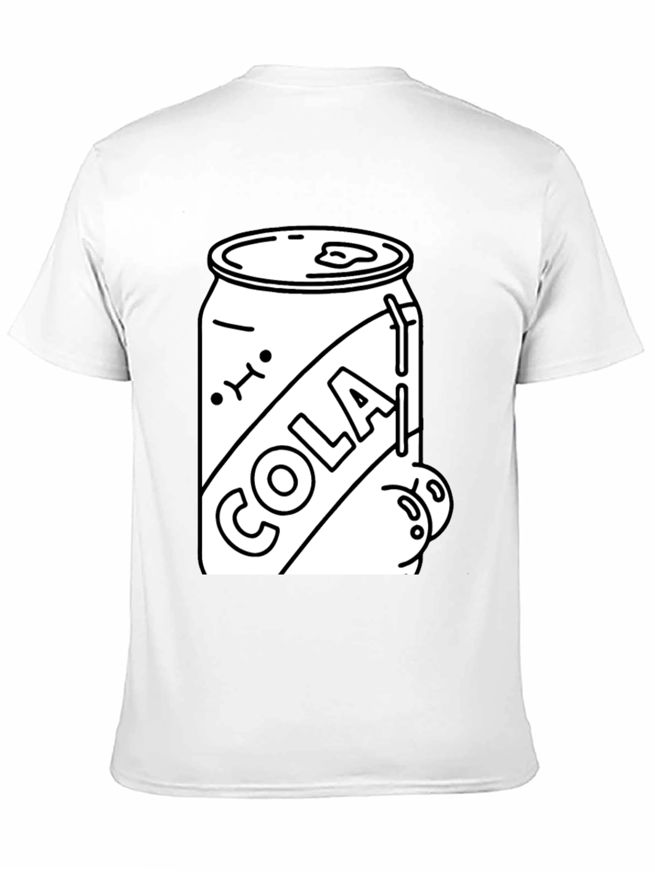 Cola Can Graphic Tee - Black Cotton Blend