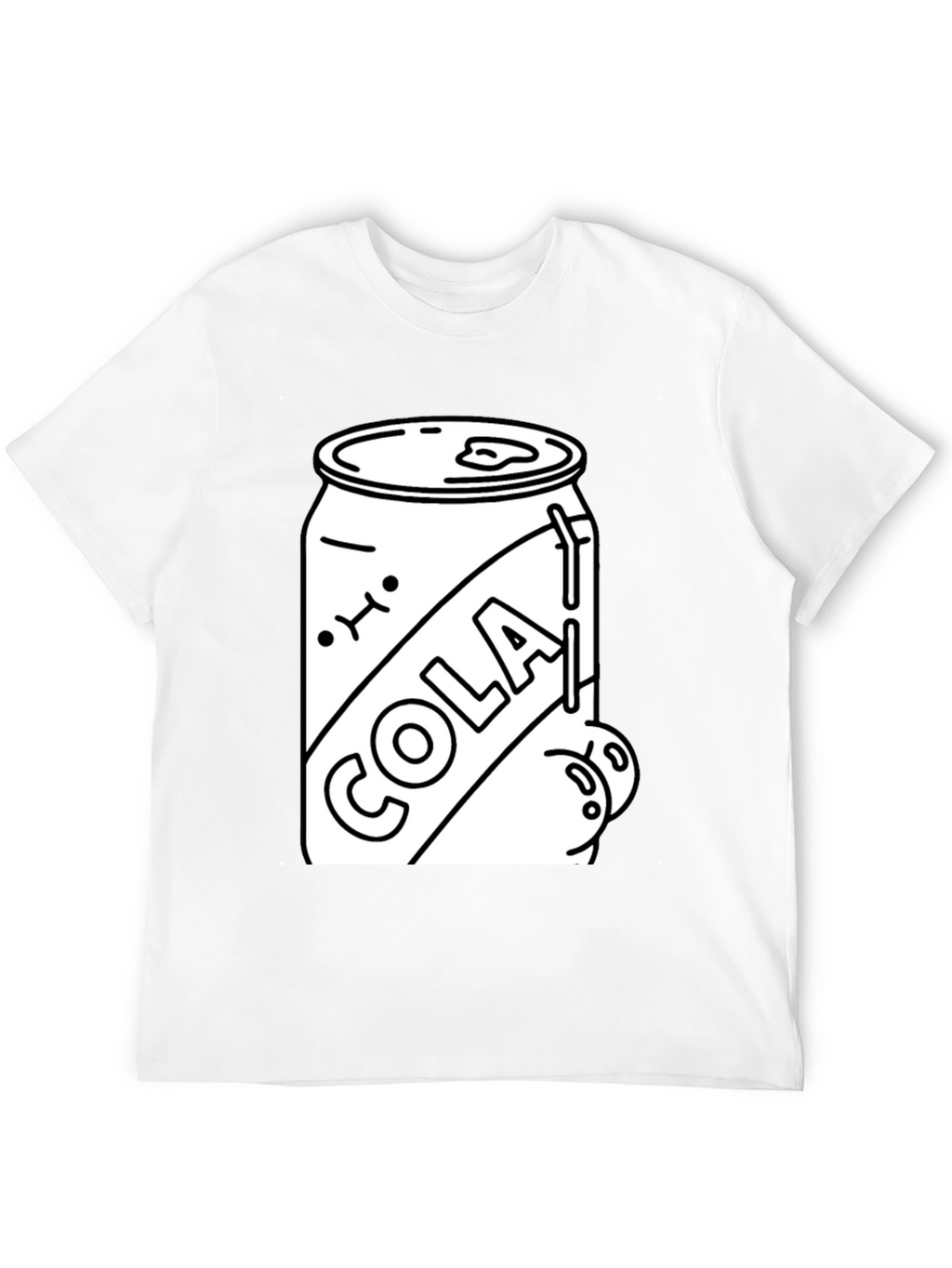 Cola Can Graphic Tee - Black Cotton Blend