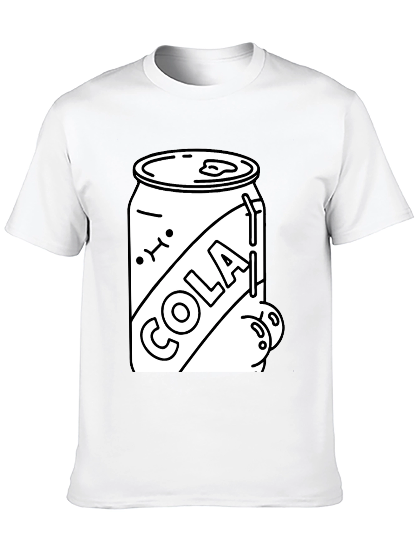 Cola Can Graphic Tee - Black Cotton Blend