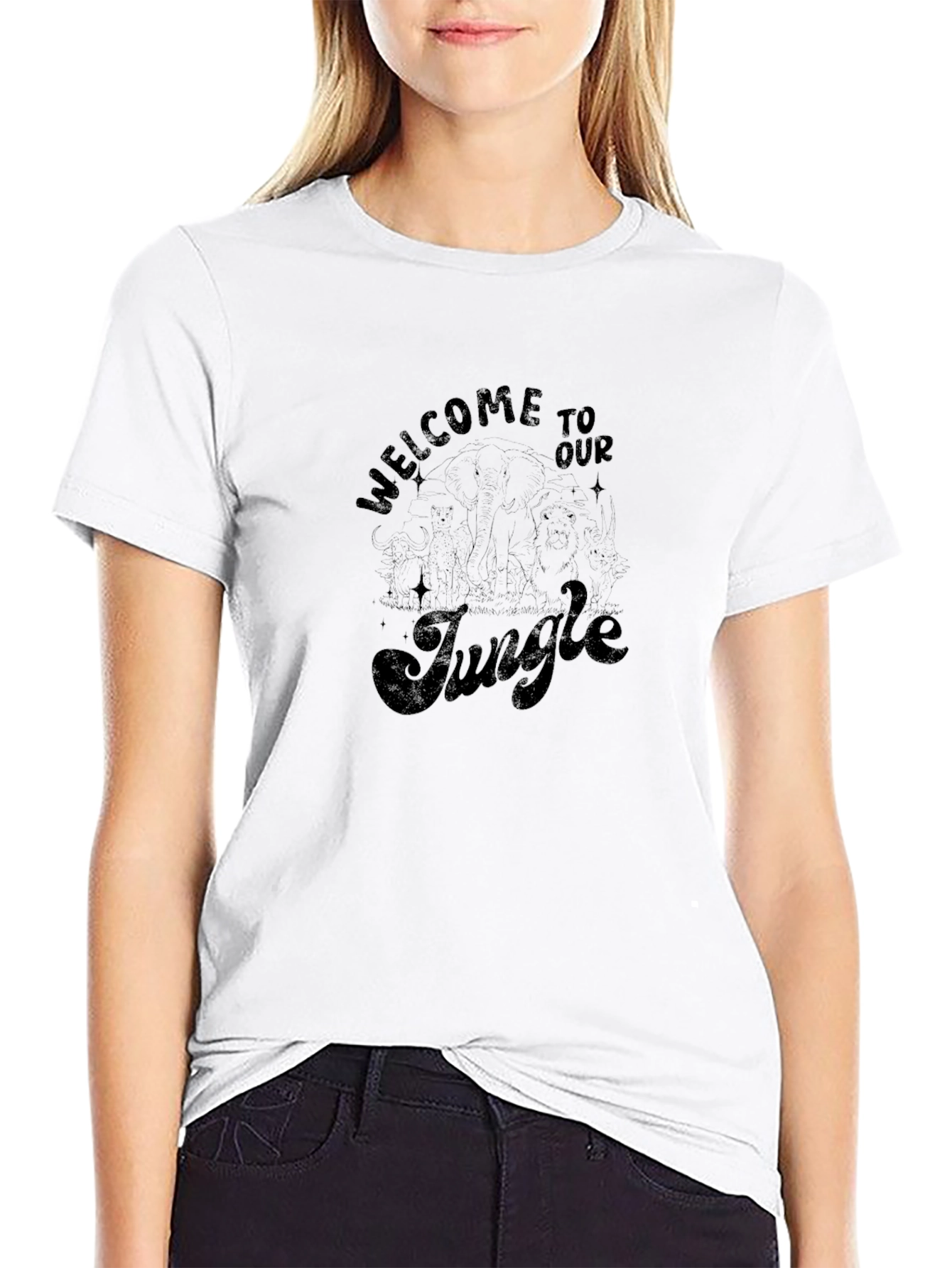 Welcome to the Jungle Graphic Tee - Black