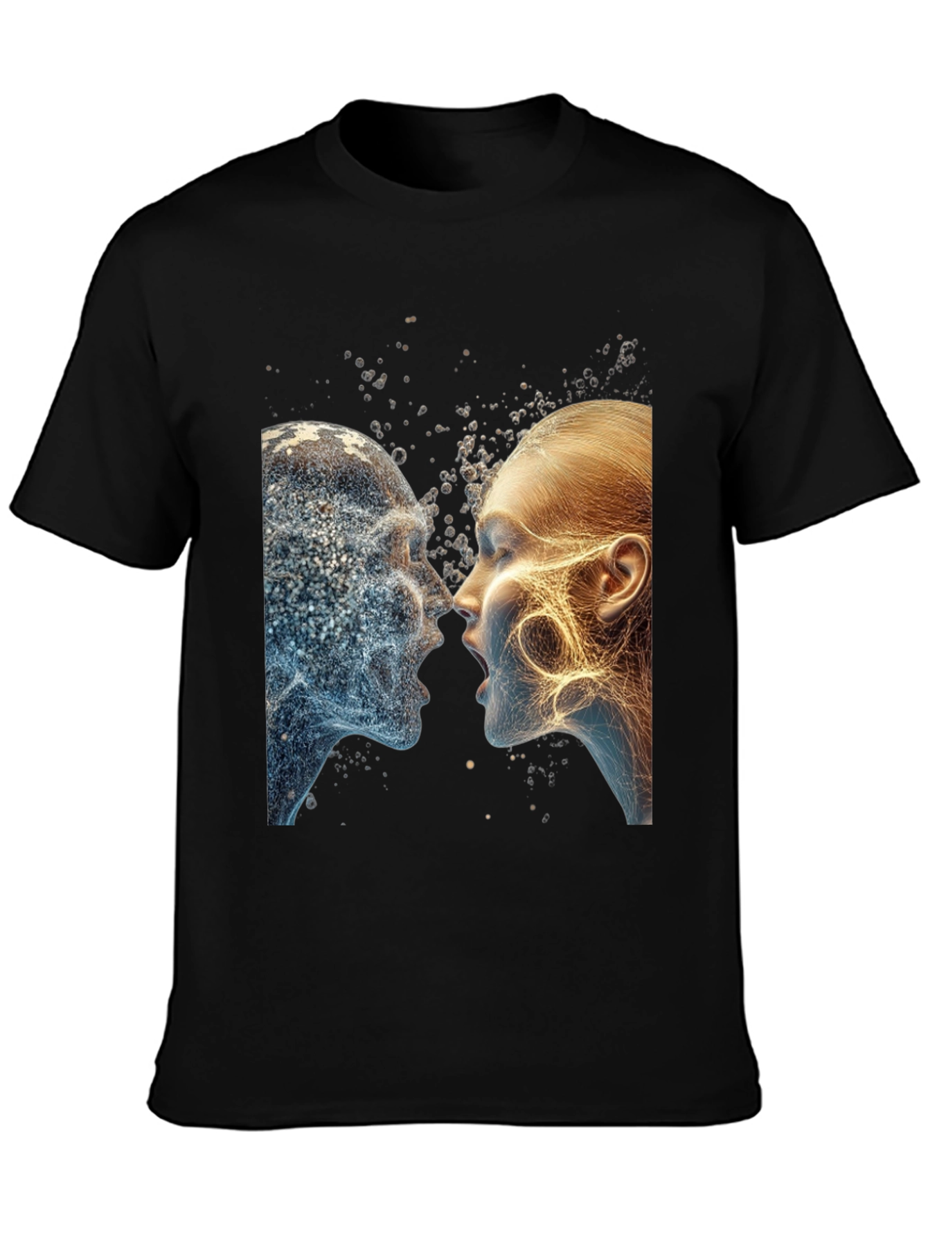 Abstract Face T-Shirt - Artistic Graphic Tee