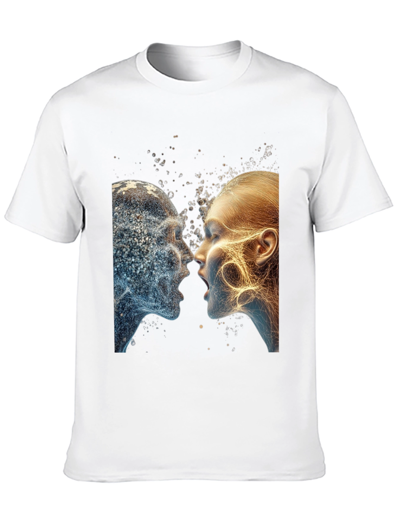 Abstract Face T-Shirt - Artistic Graphic Tee