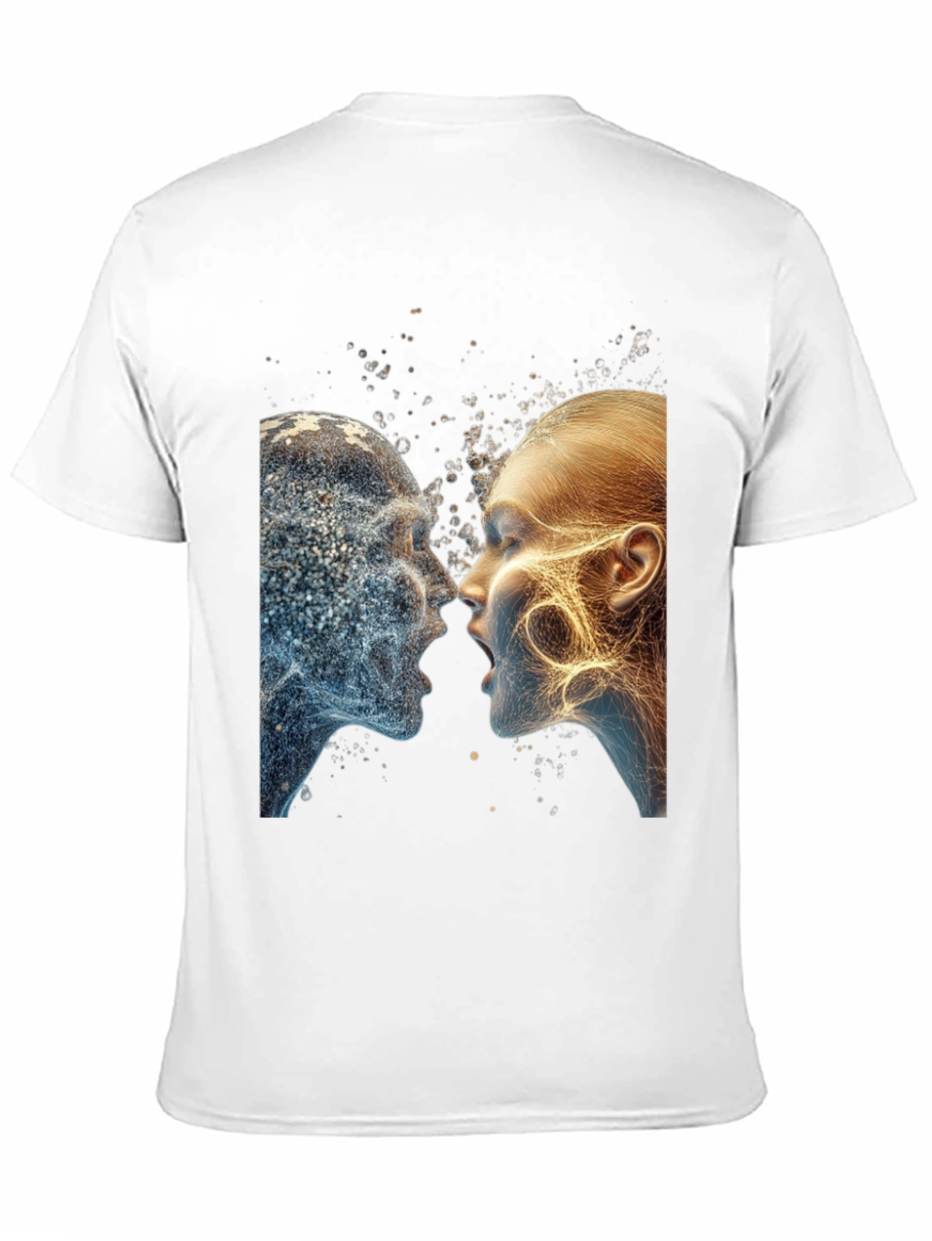 Abstract Face T-Shirt - Artistic Graphic Tee