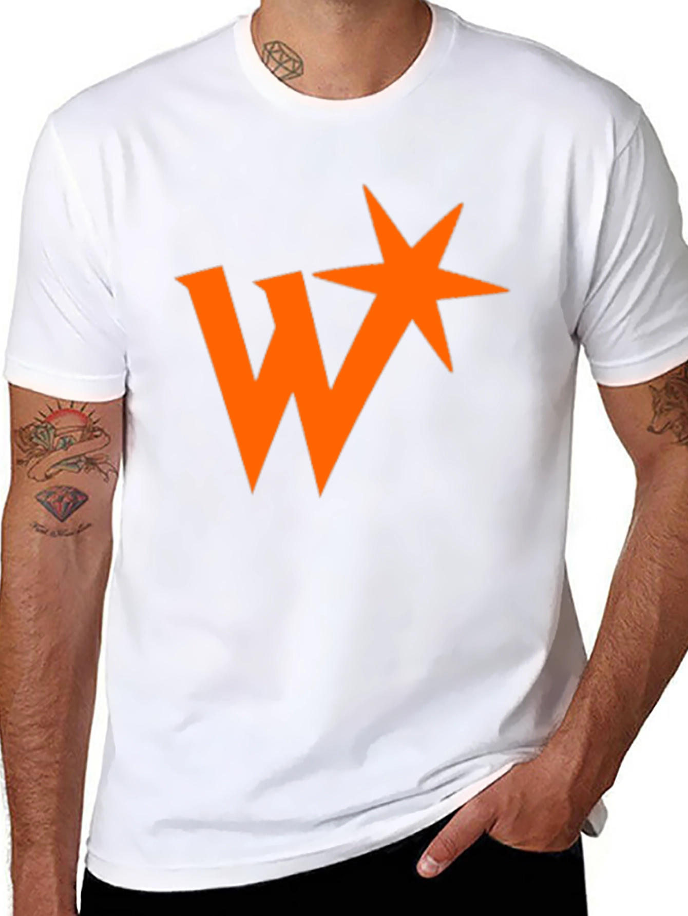W Star Graphic Black T-Shirt