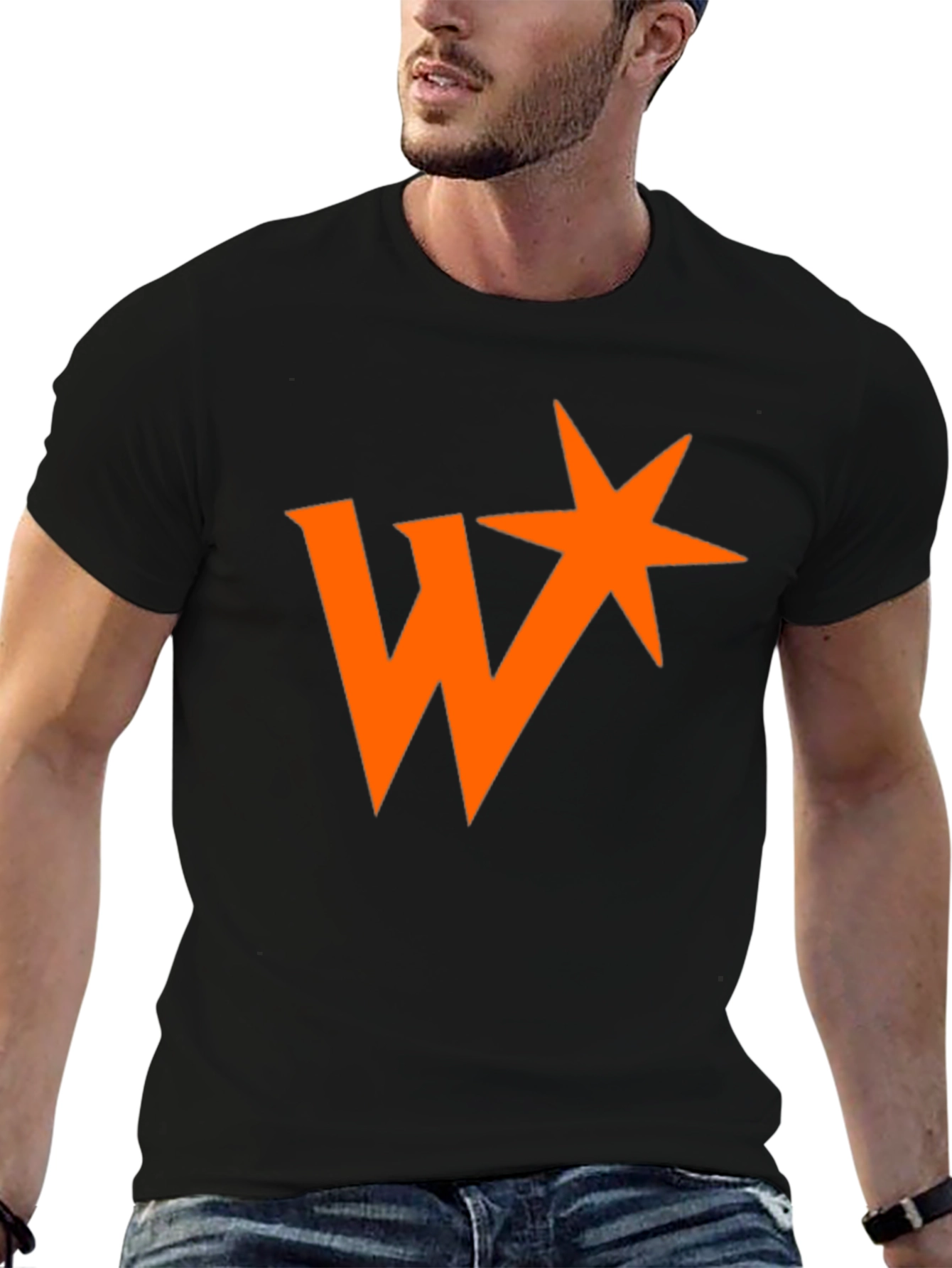 W Star Graphic Black T-Shirt