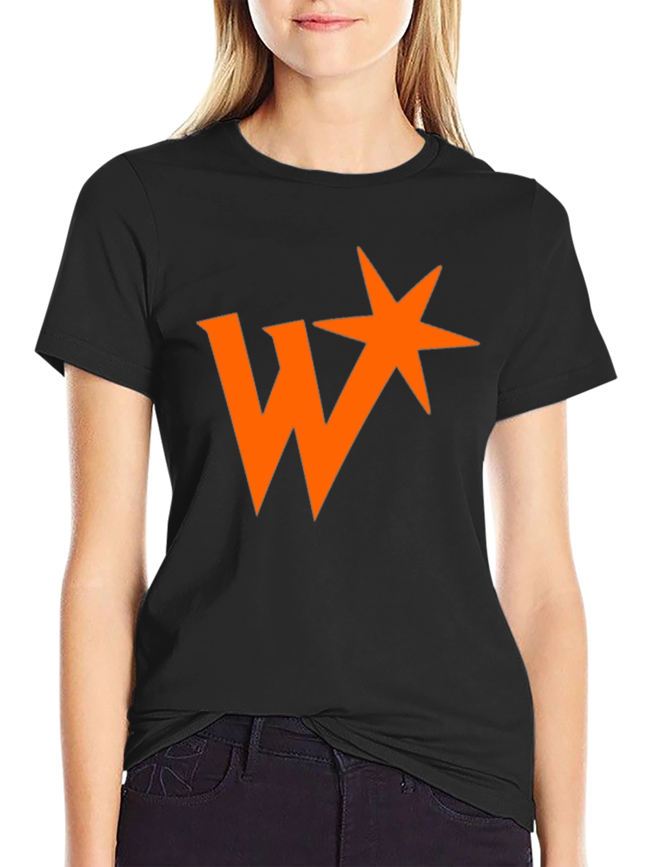 W Star Graphic Black T-Shirt