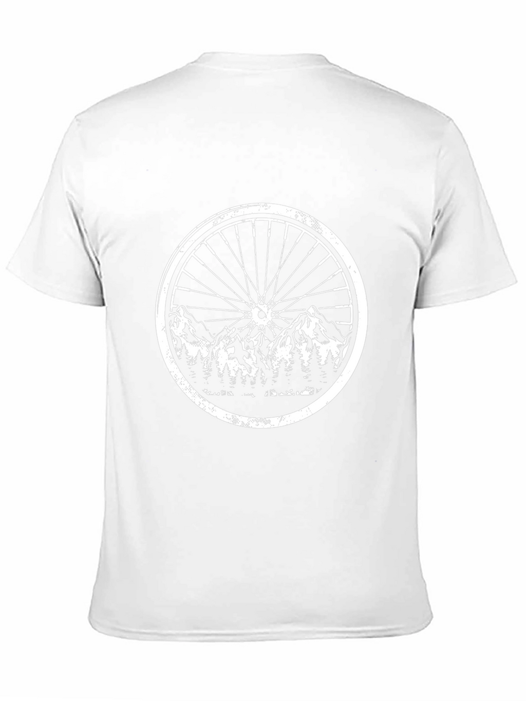 Mountain Bike Wheel Graphic Tee - Black