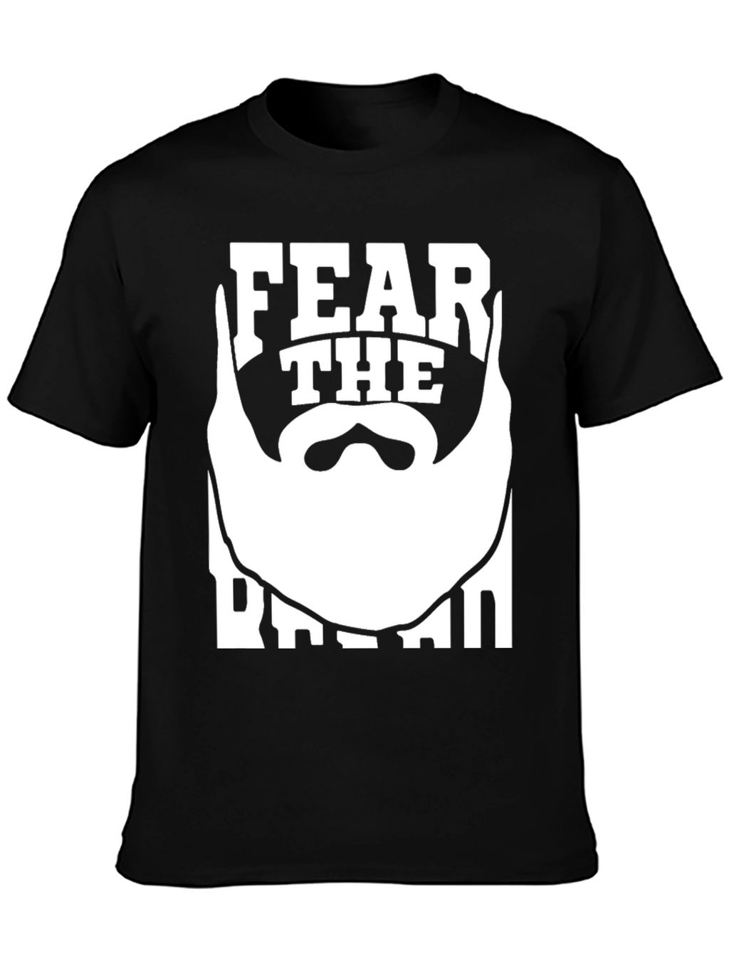 Fear The Beard T-Shirt - Black Graphic Tee
