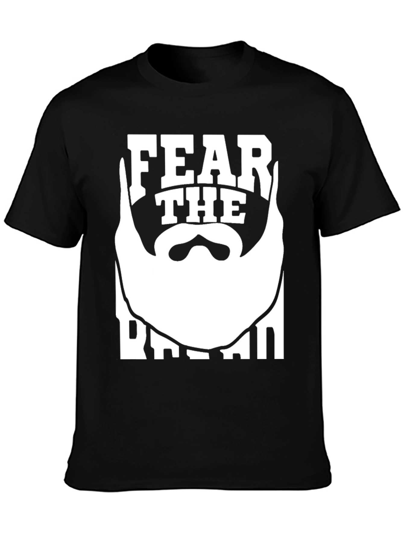 Fear The Beard T-Shirt - Black Graphic Tee