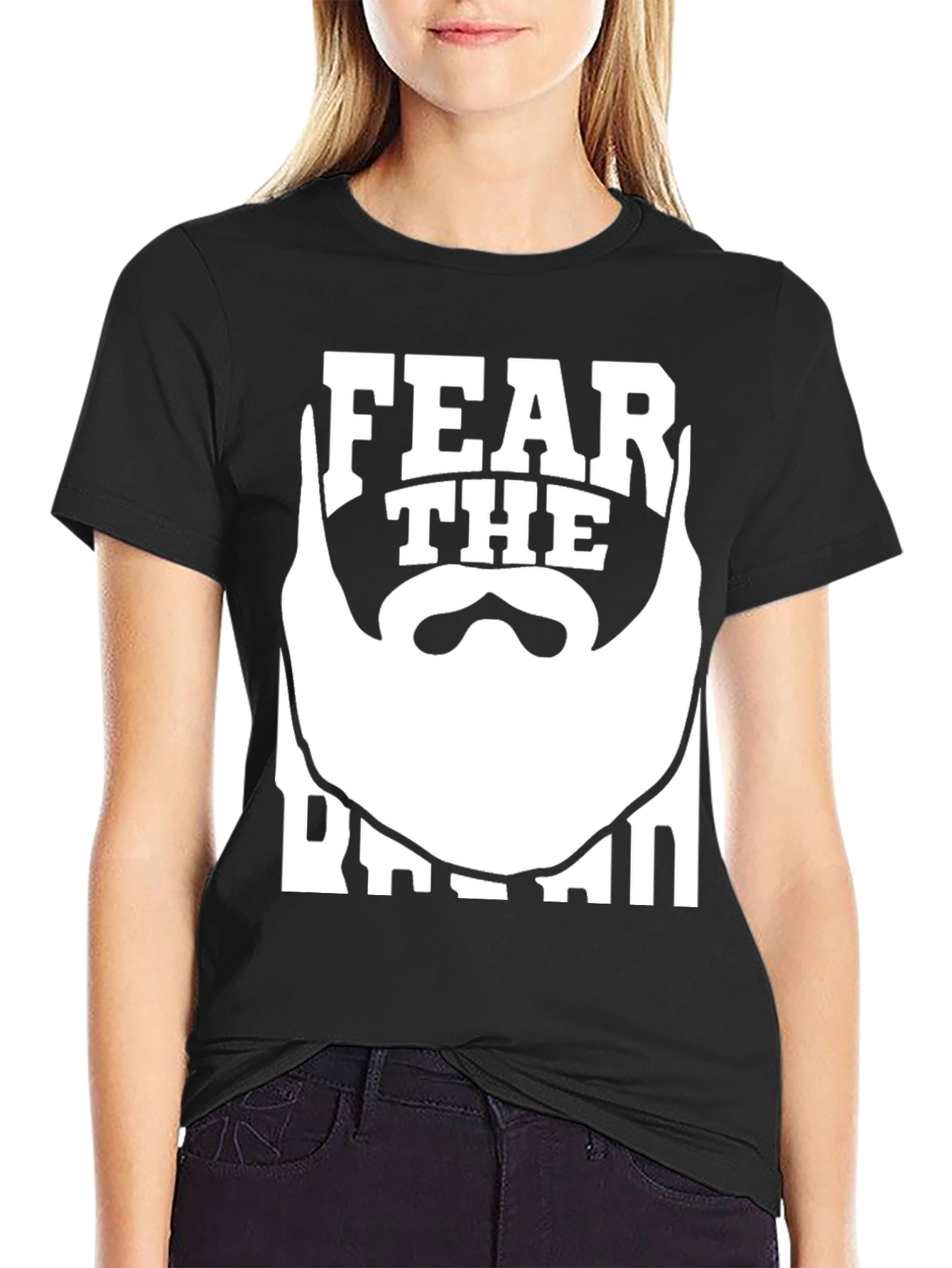 Fear The Beard T-Shirt - Black Graphic Tee