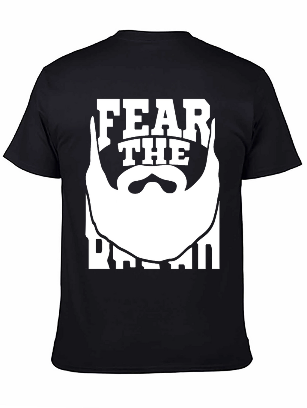 Fear The Beard T-Shirt - Black Graphic Tee
