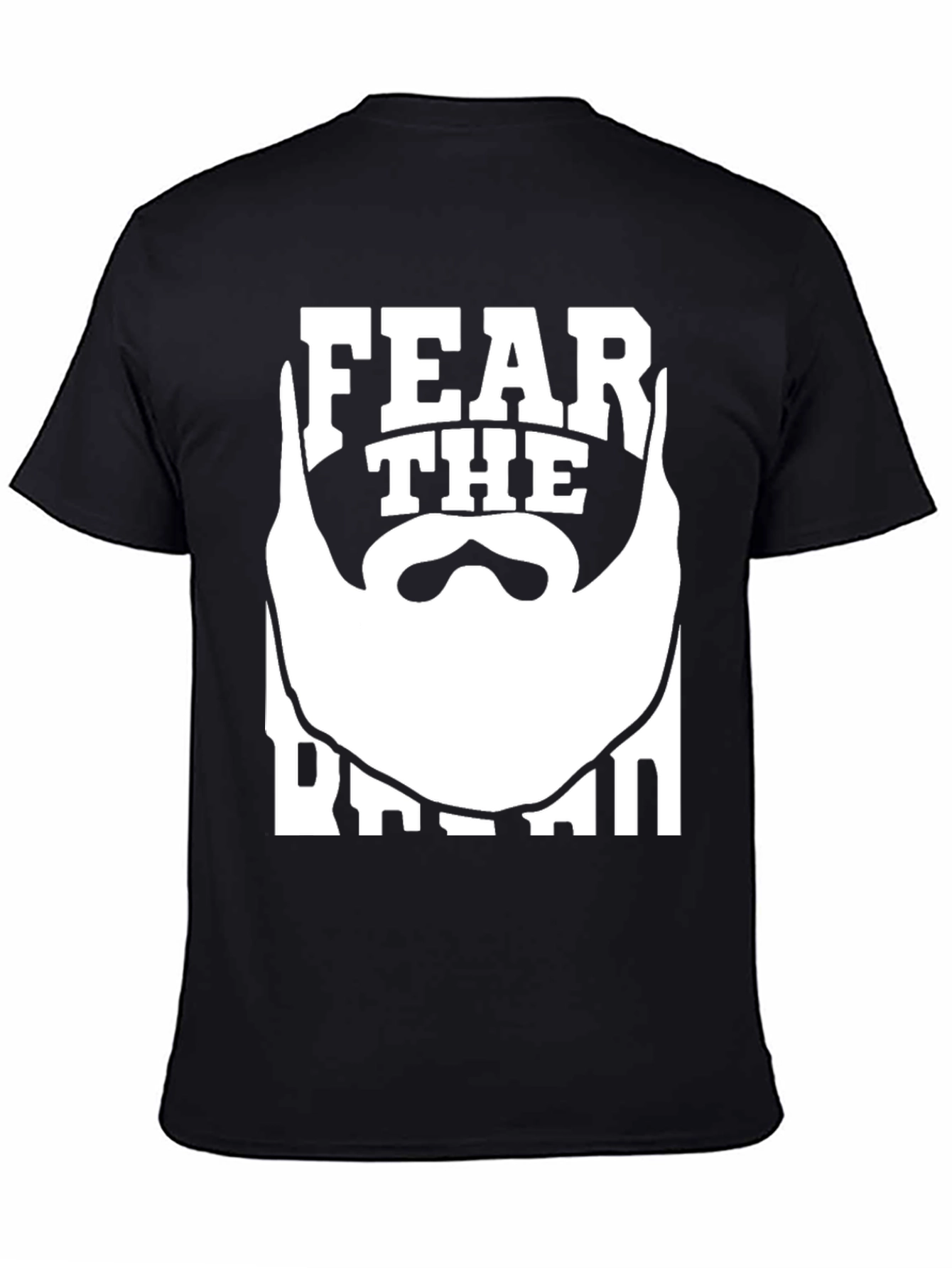Fear The Beard T-Shirt - Black Graphic Tee
